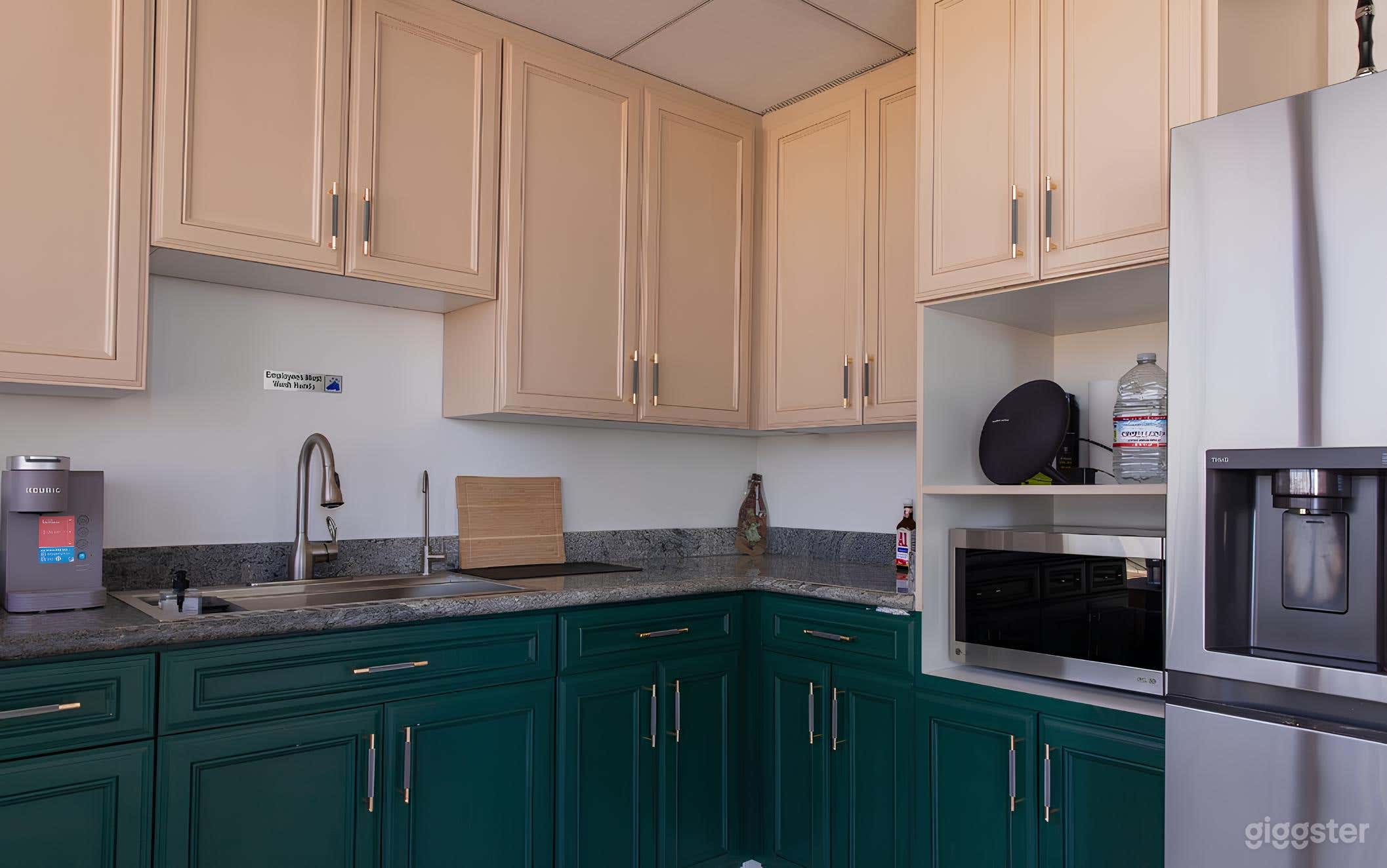 Fully Functioning Office Kitchen and Dining Space Photo 3