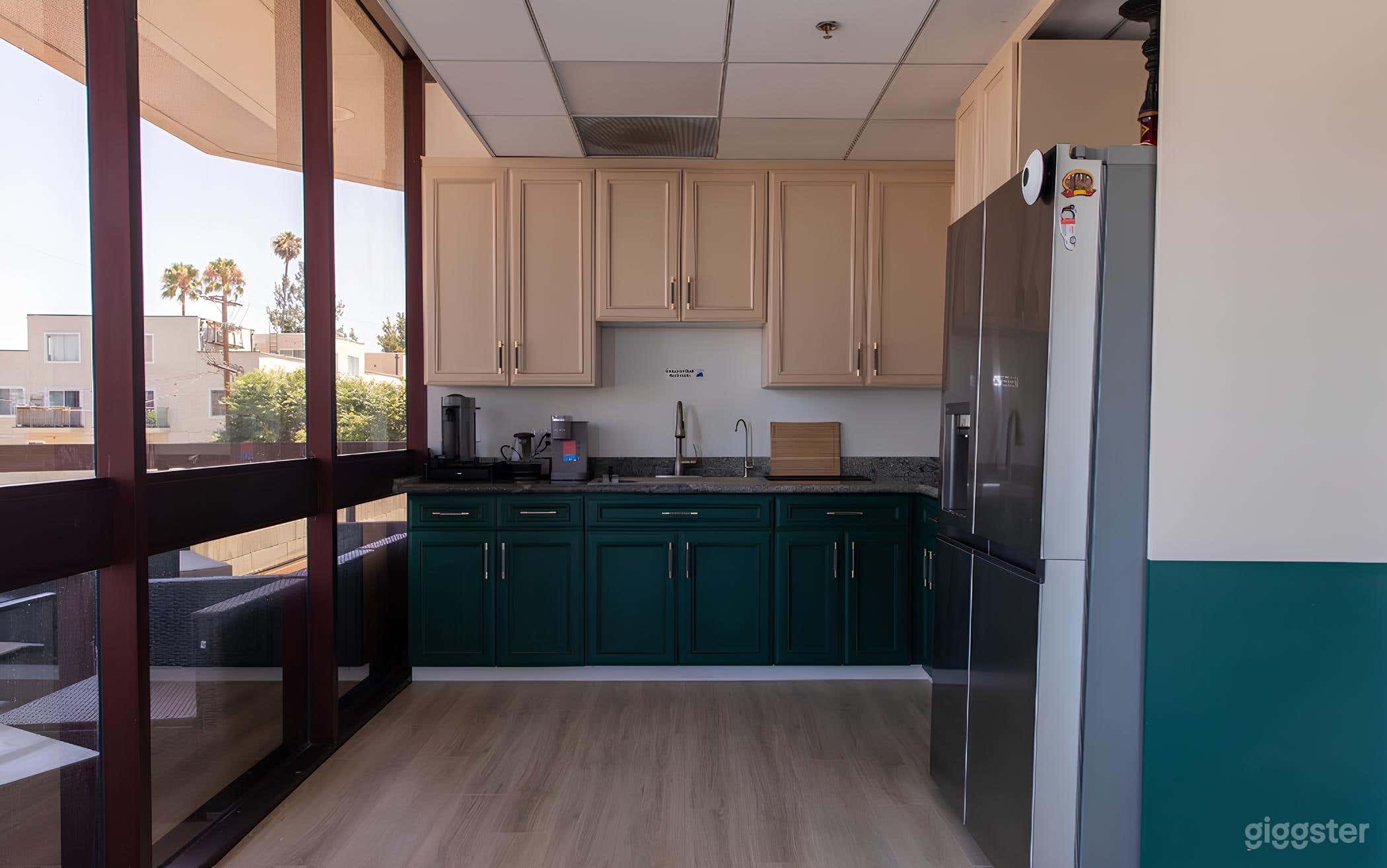 Fully Functioning Office Kitchen and Dining Space Photo 2