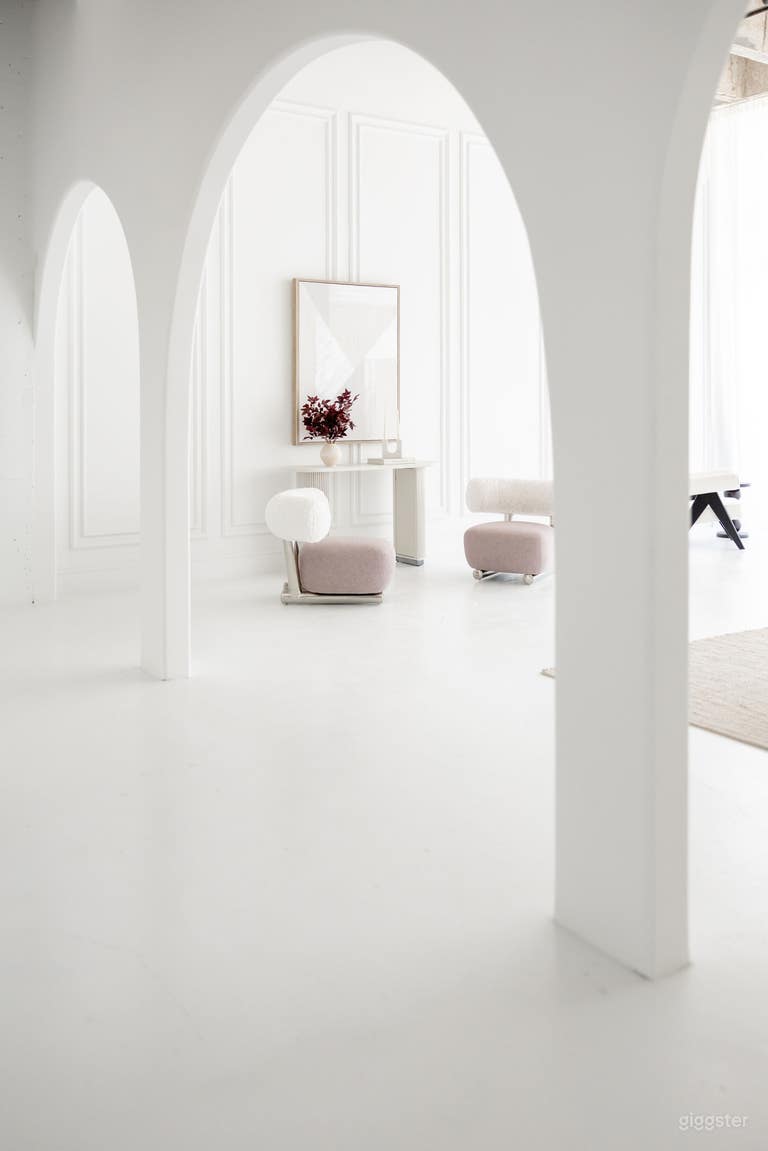  Aura elegant all white modern lived-in Parisian apartment 