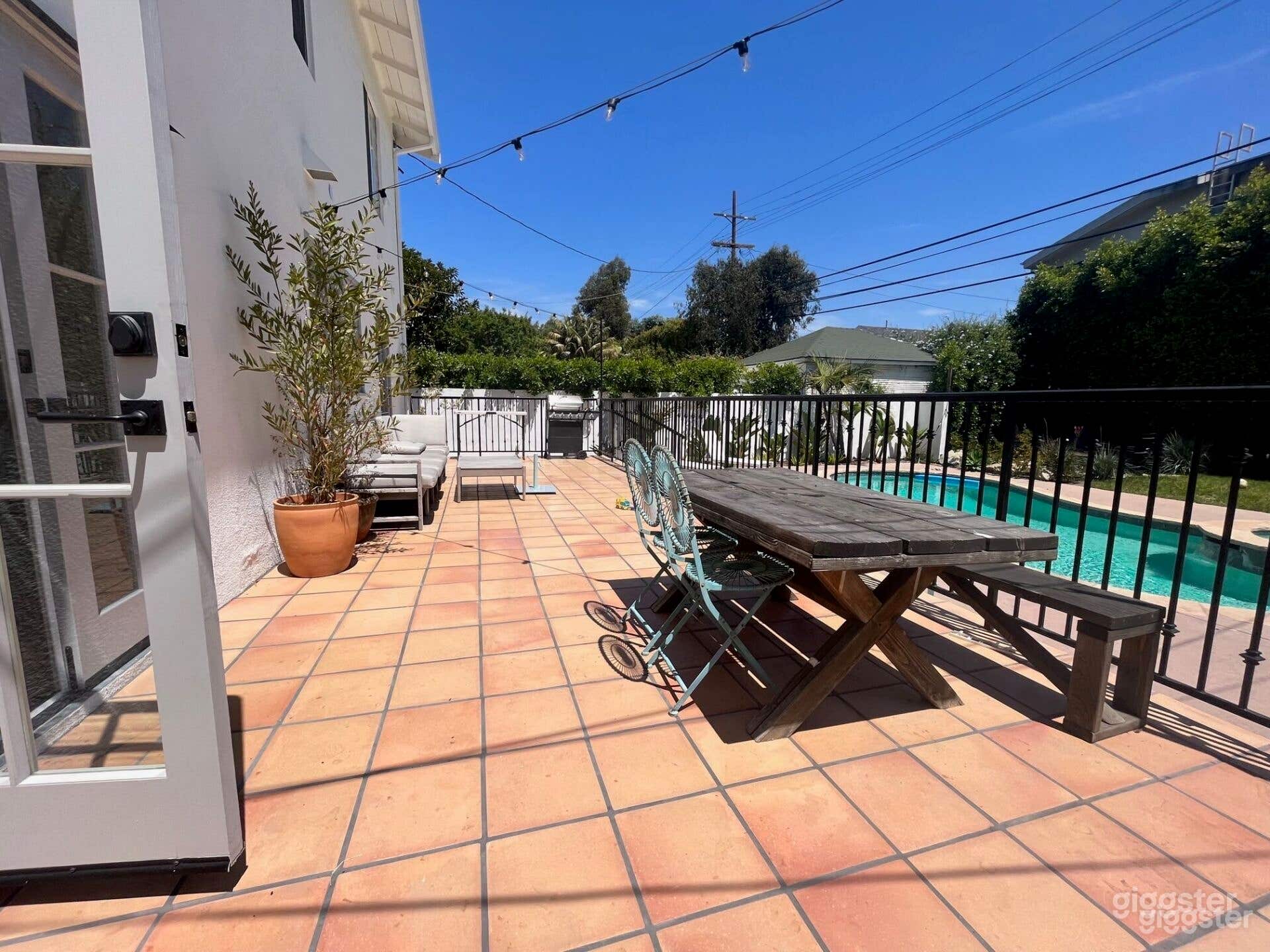 Outdoor Pool in a craftsman home Photo 4
