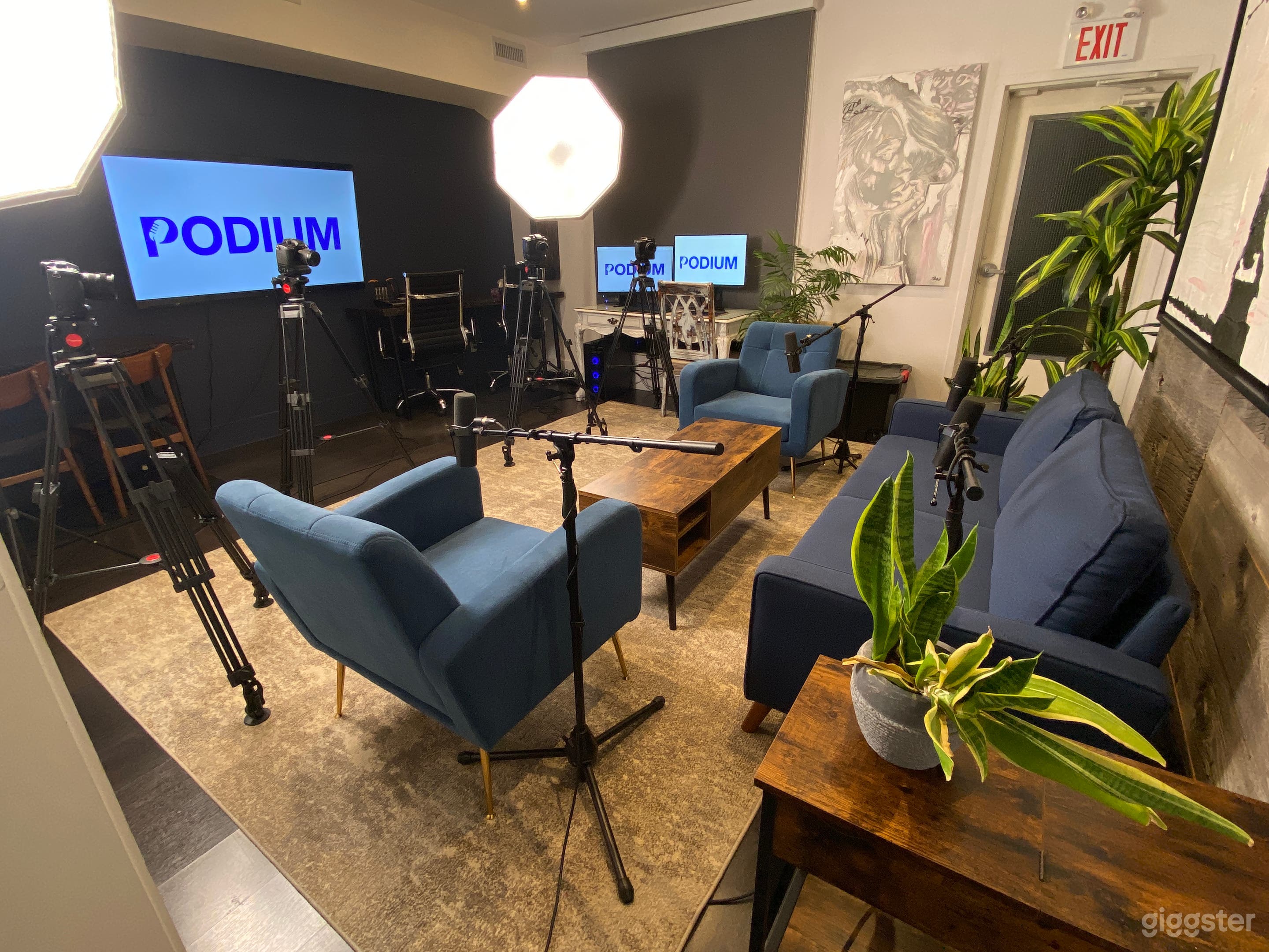 Fully Equipped Podcast Studio Photo 3