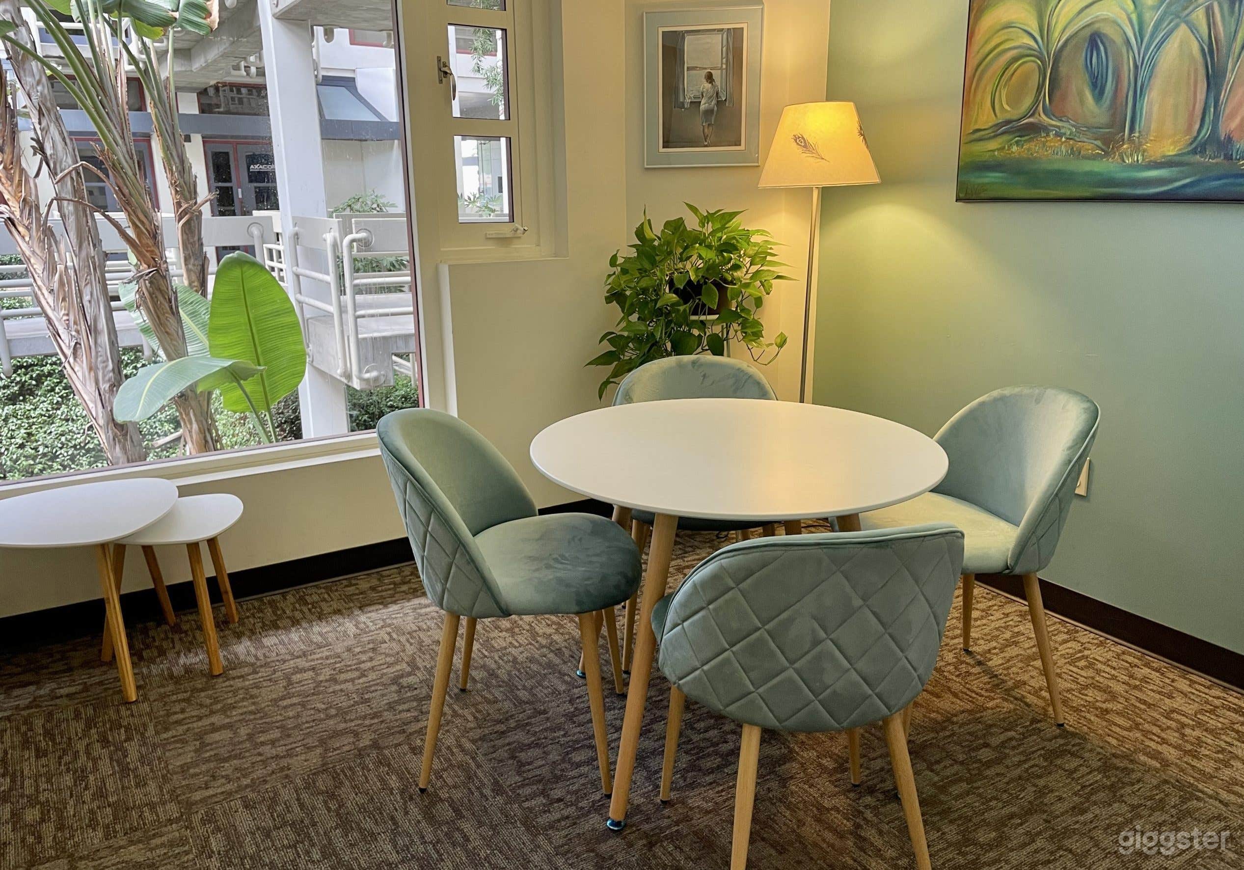 Blue Meeting Room - Private Meeting Room w/ Large Window Photo 1