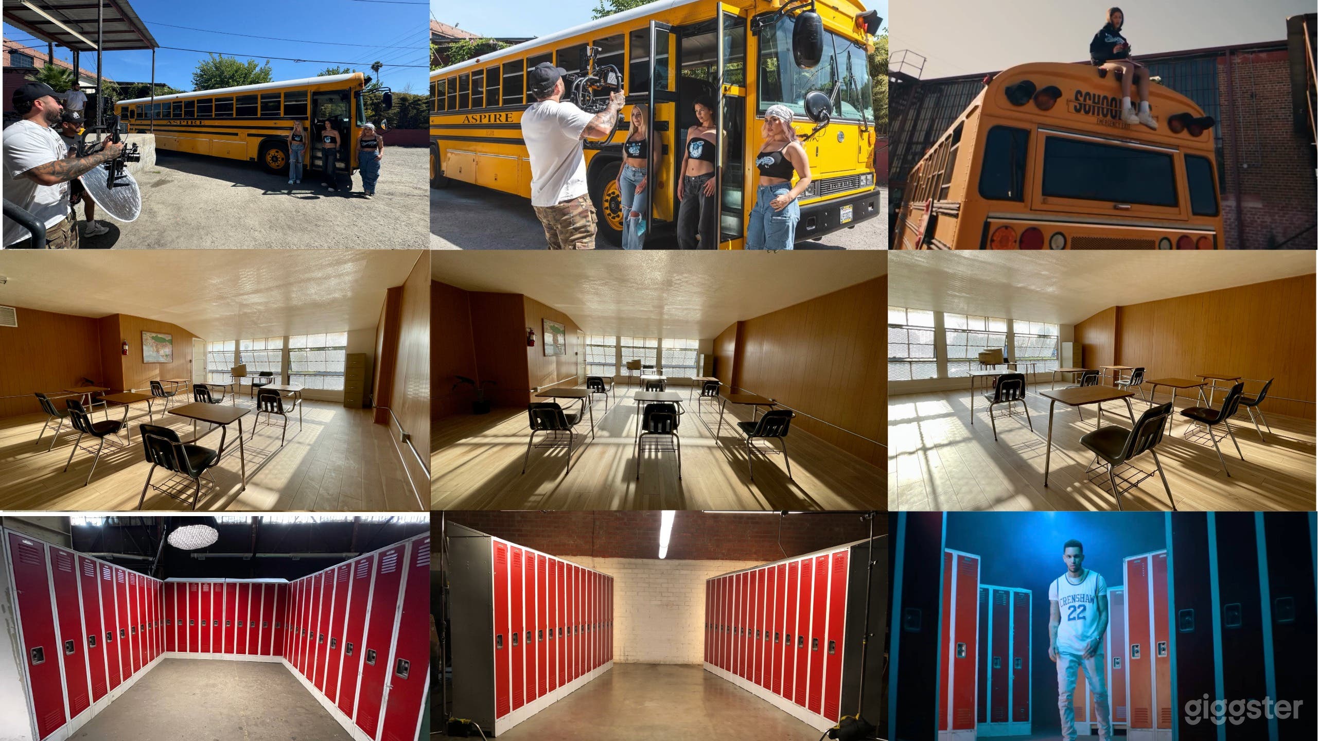 Back 2 School Package: School Bus + Classroom + Lockers Photo 1