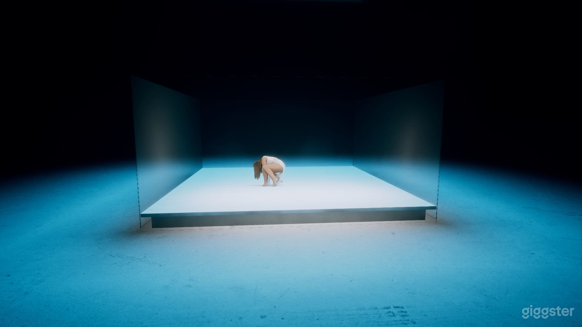 Studio Space with Minimalist Cube Film Set Photo 4