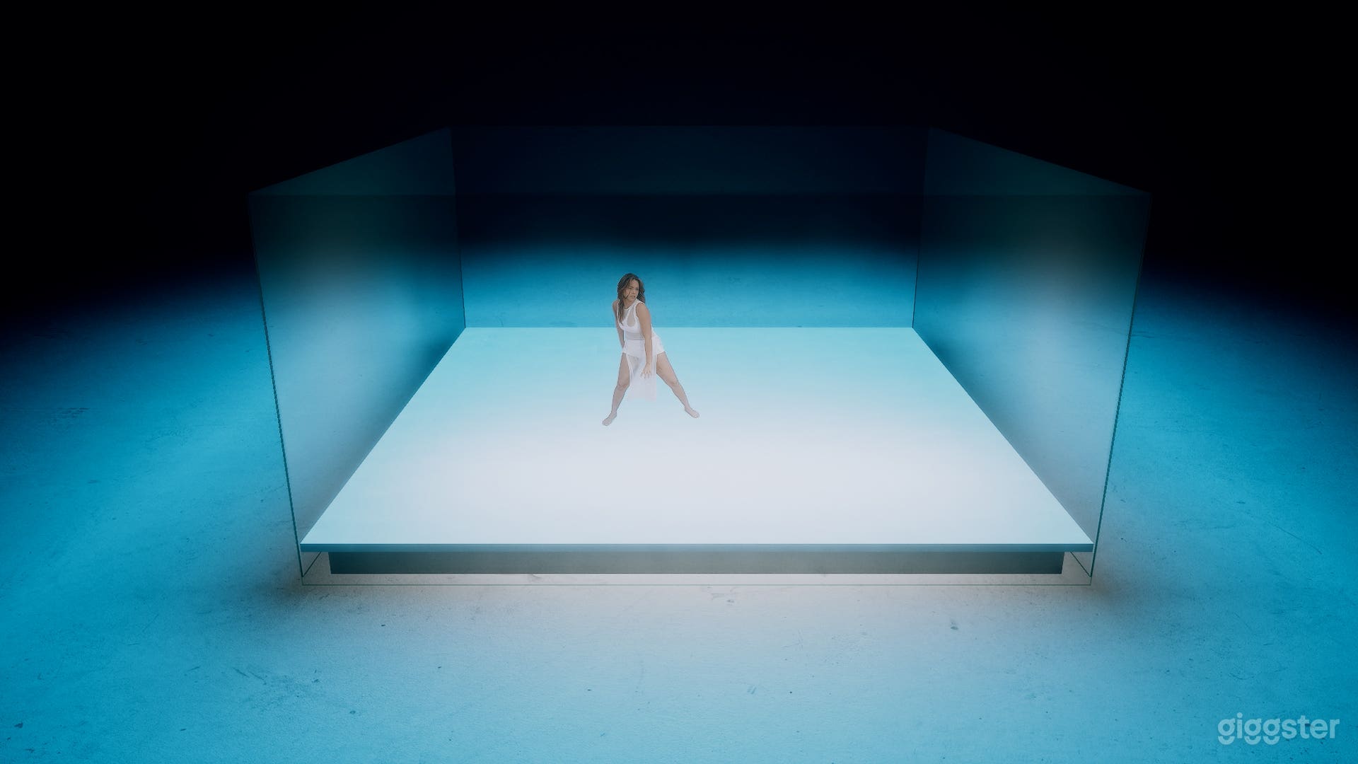 Studio Space with Minimalist Cube Film Set Photo 3