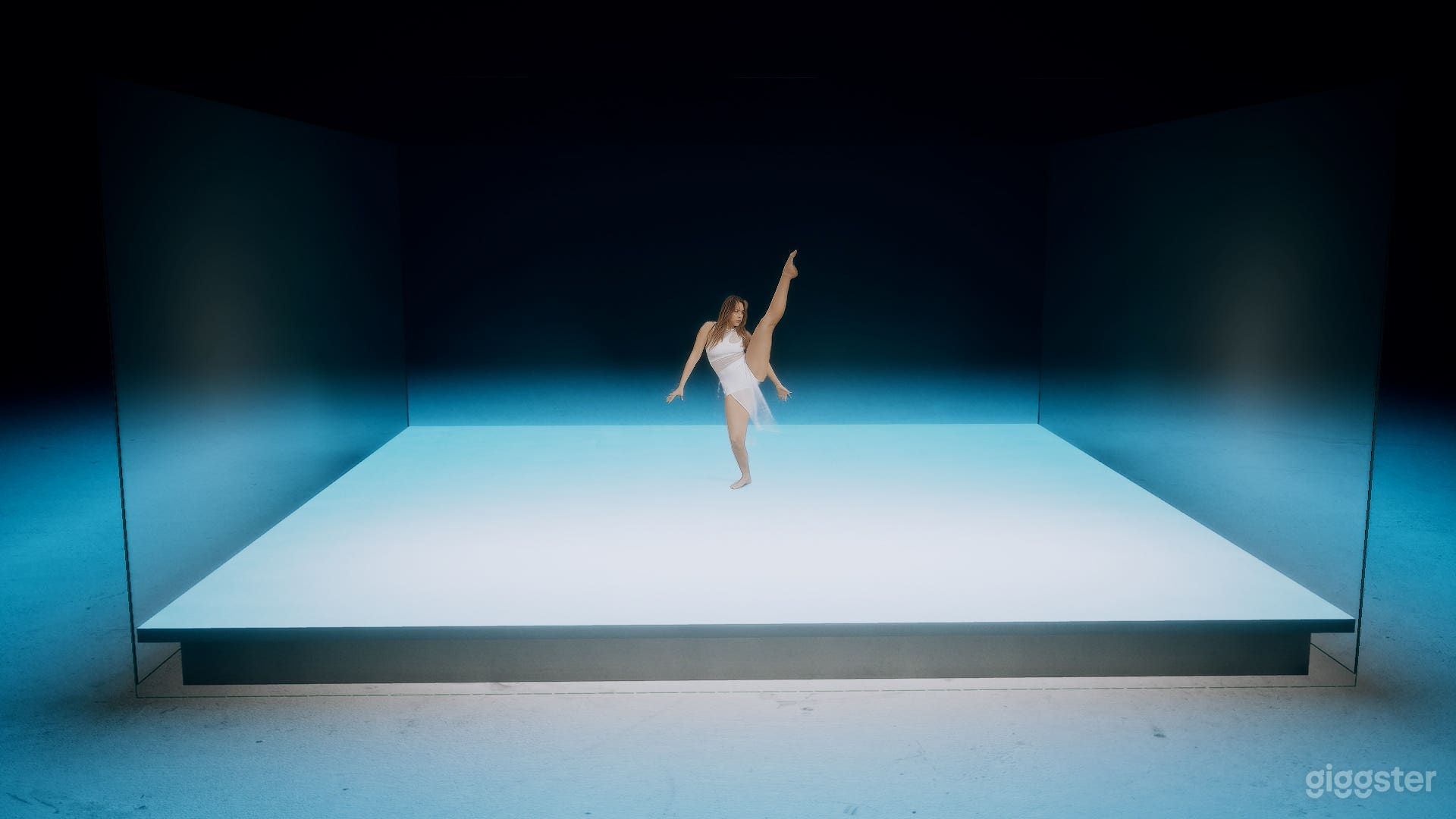 Studio Space with Minimalist Cube Film Set Photo 1