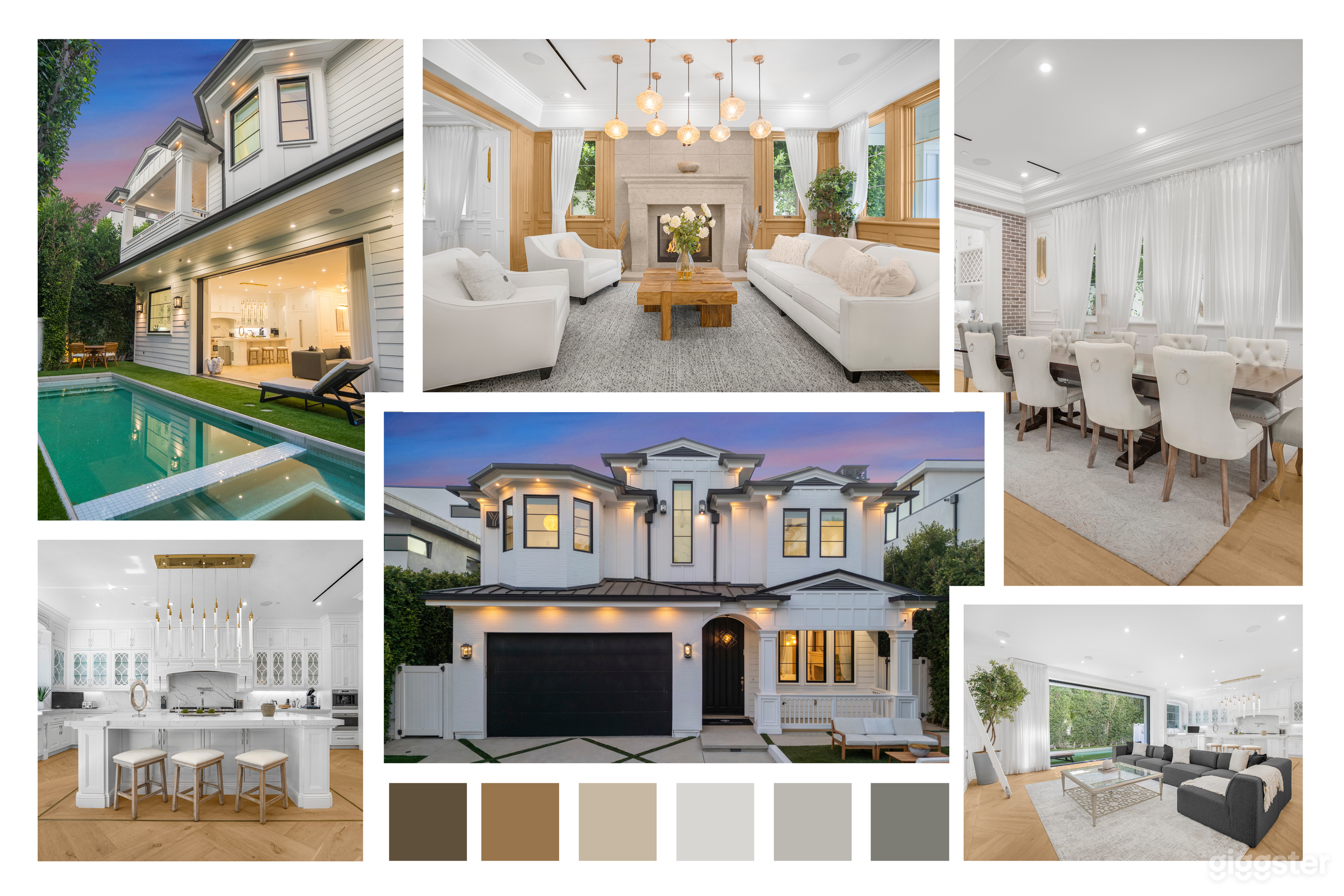 WHITE LUXE ESTATE WITH THEATER &amp; STATEMENT STAIRCASE Photo 1