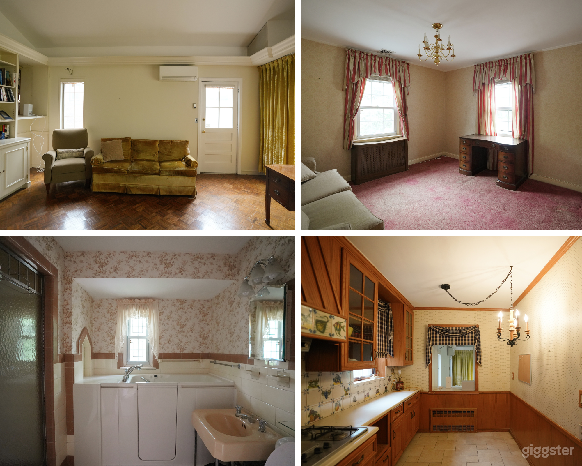 Wallpapered &amp; Furnished Vintage House, Large Yard Photo 1