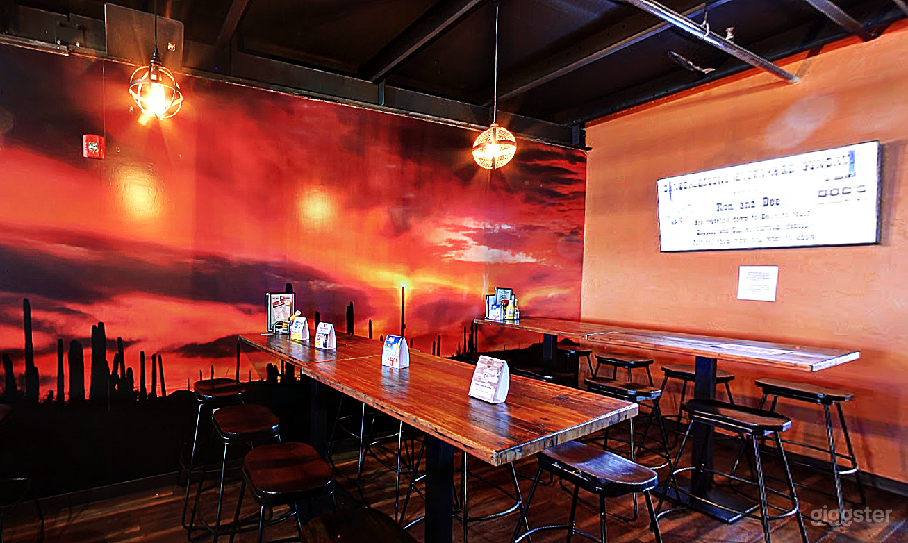 TV HDMI input port allows for easy presentation from your laptop.  Tables can be  turned for a conference table like feel and configuration.