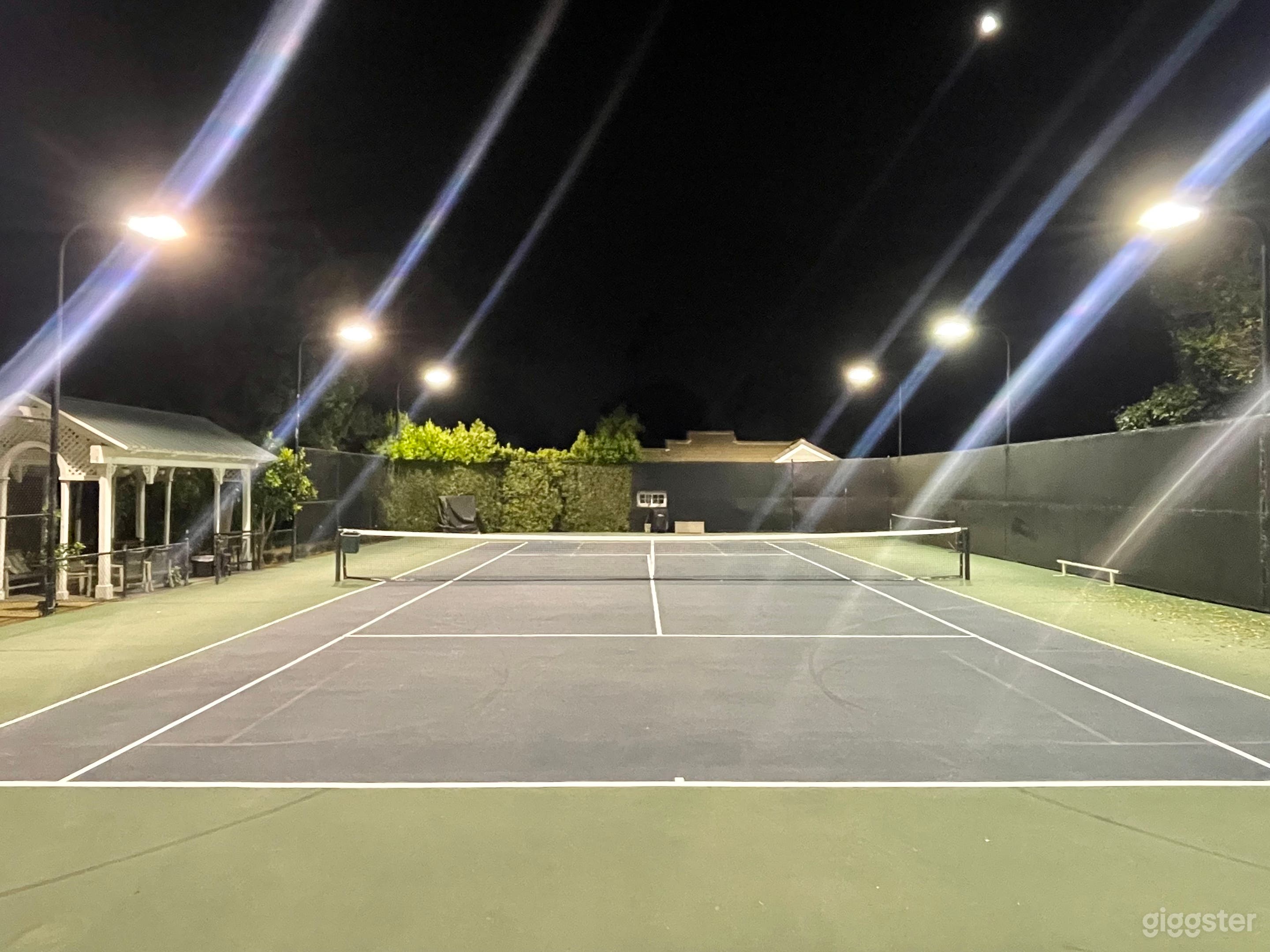 Idyllic Private Tennis Court and Pavillion Photo 3
