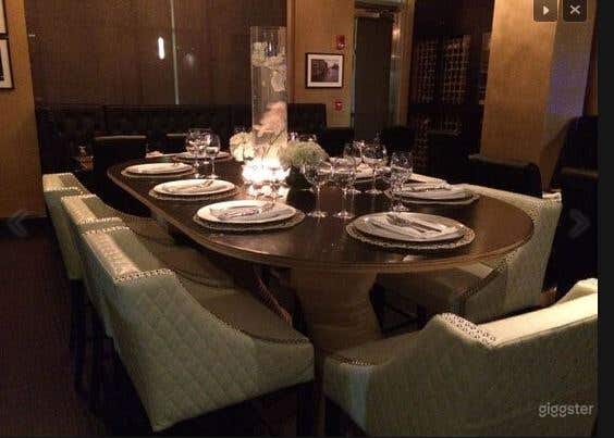 Chic and Elegant Restaurant Dining Area Photo 1