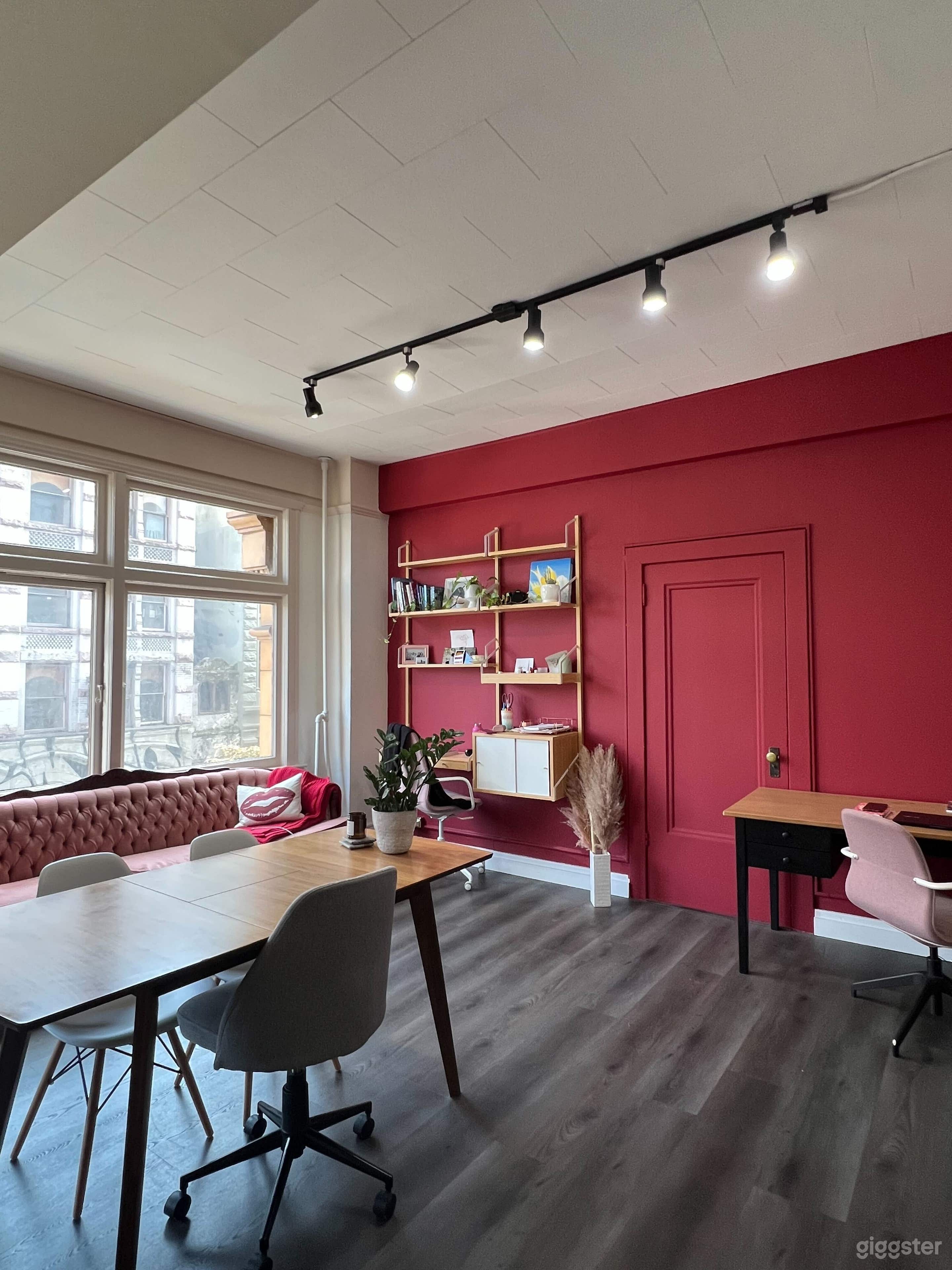 Natural light abounds with east-facing windows.