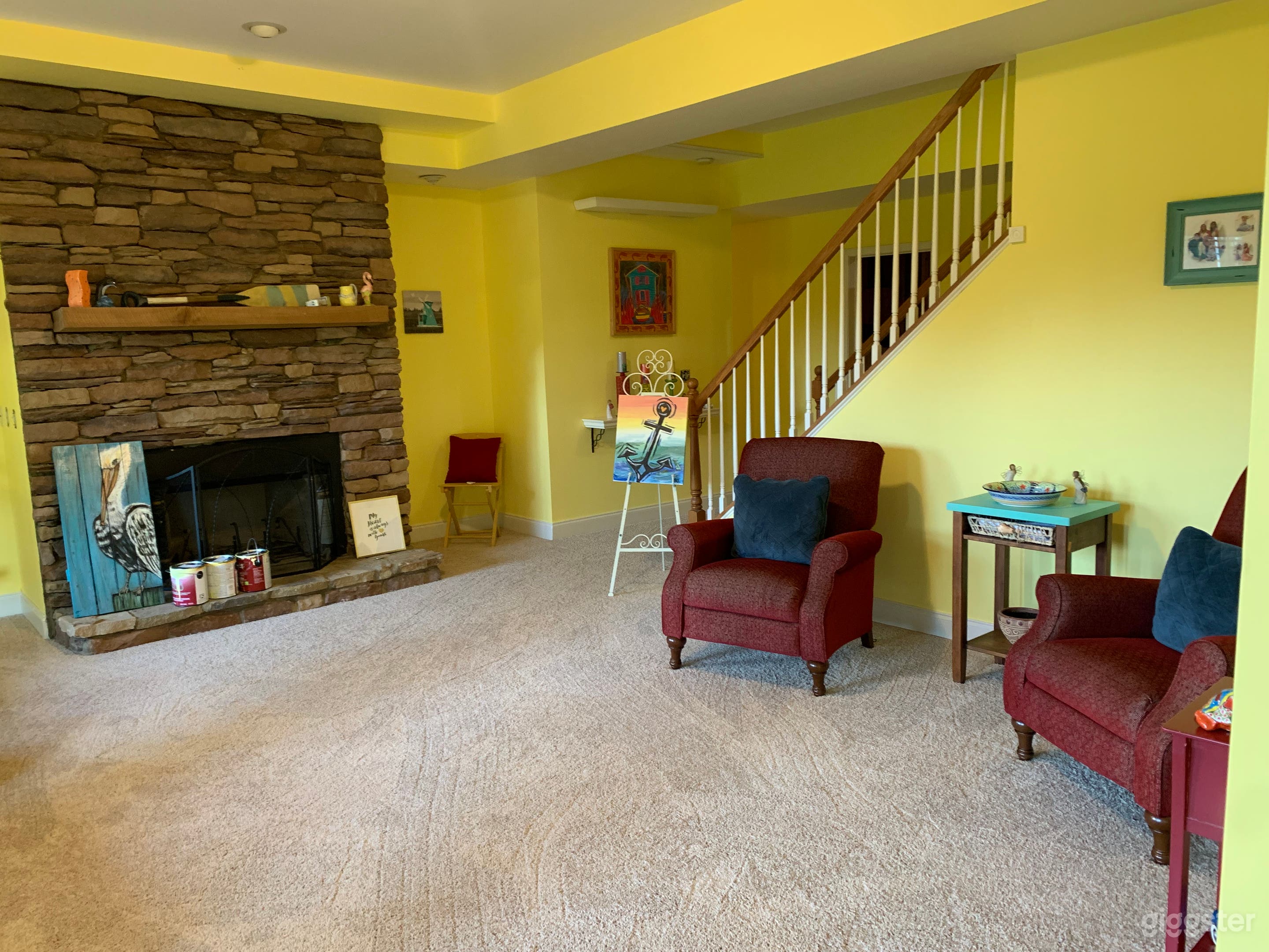 Basement sitting room