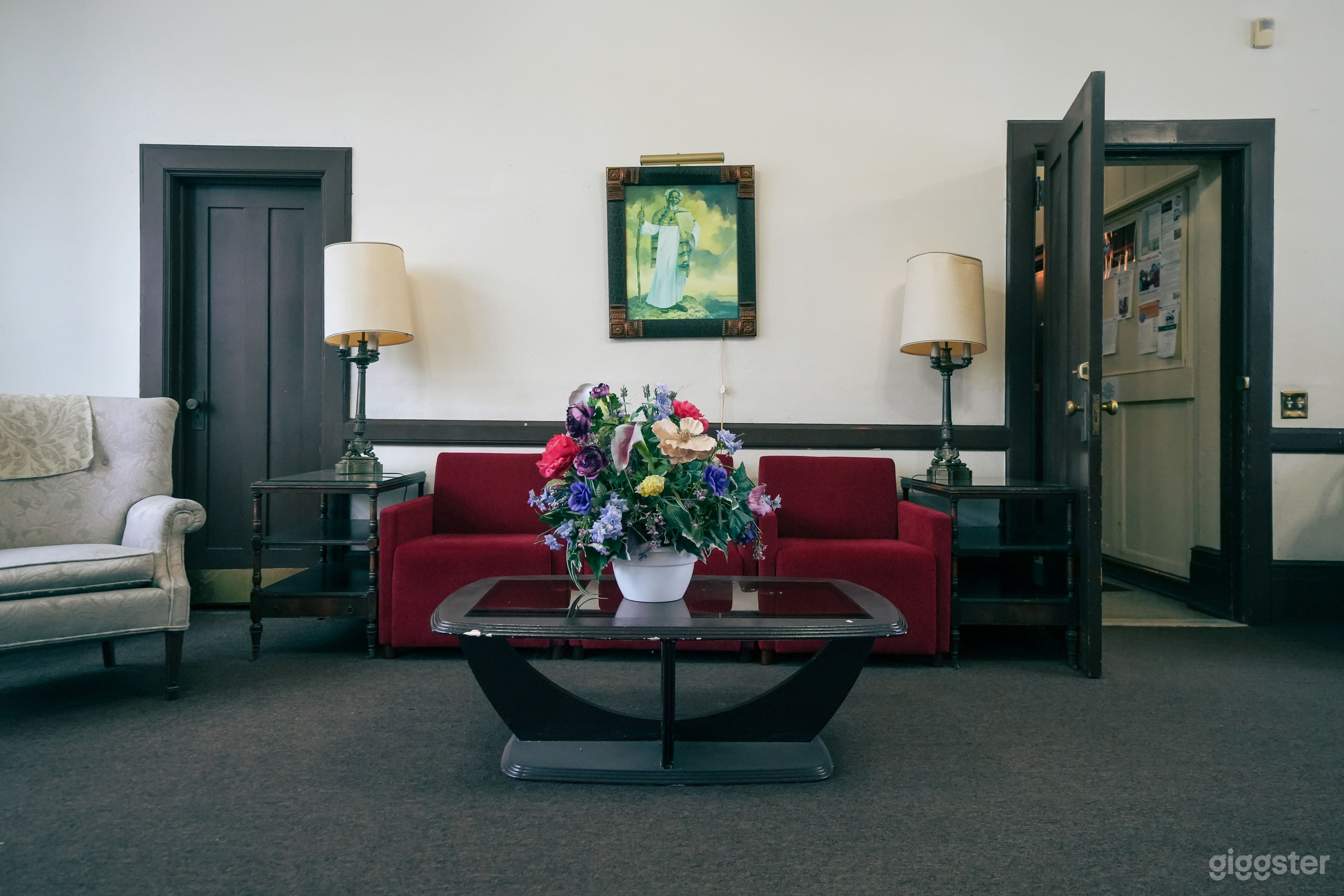 Basketball Gym with Exposed Brick and Vintage Offices Photo 3