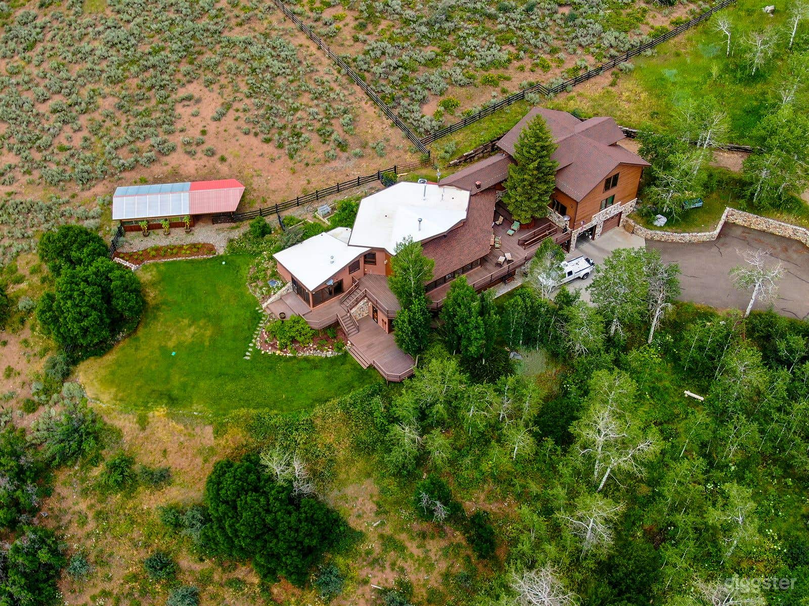 Overhead of main house