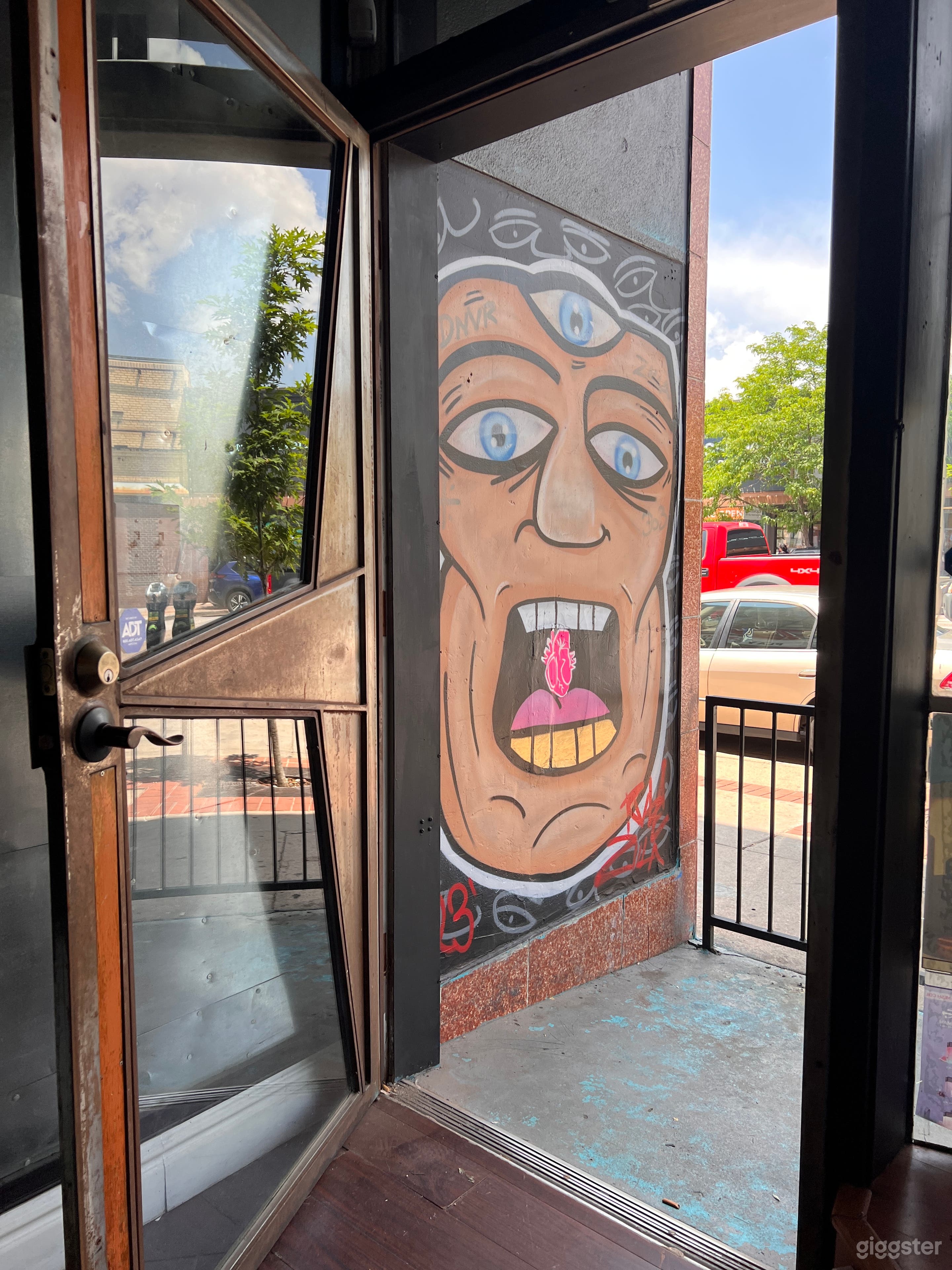 Front door and front art piece