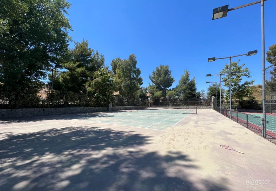 Spacious Tennis Court in a Mansion Photo 2