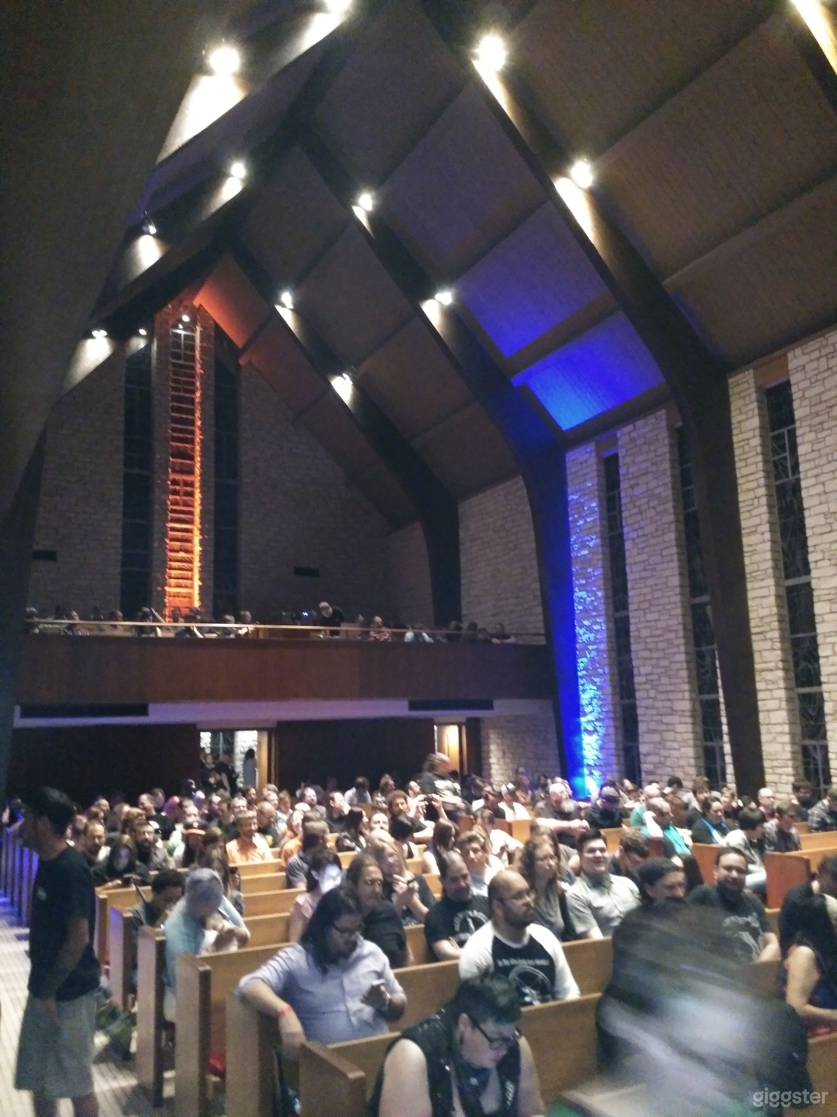 Dramatic lighting for a concert.