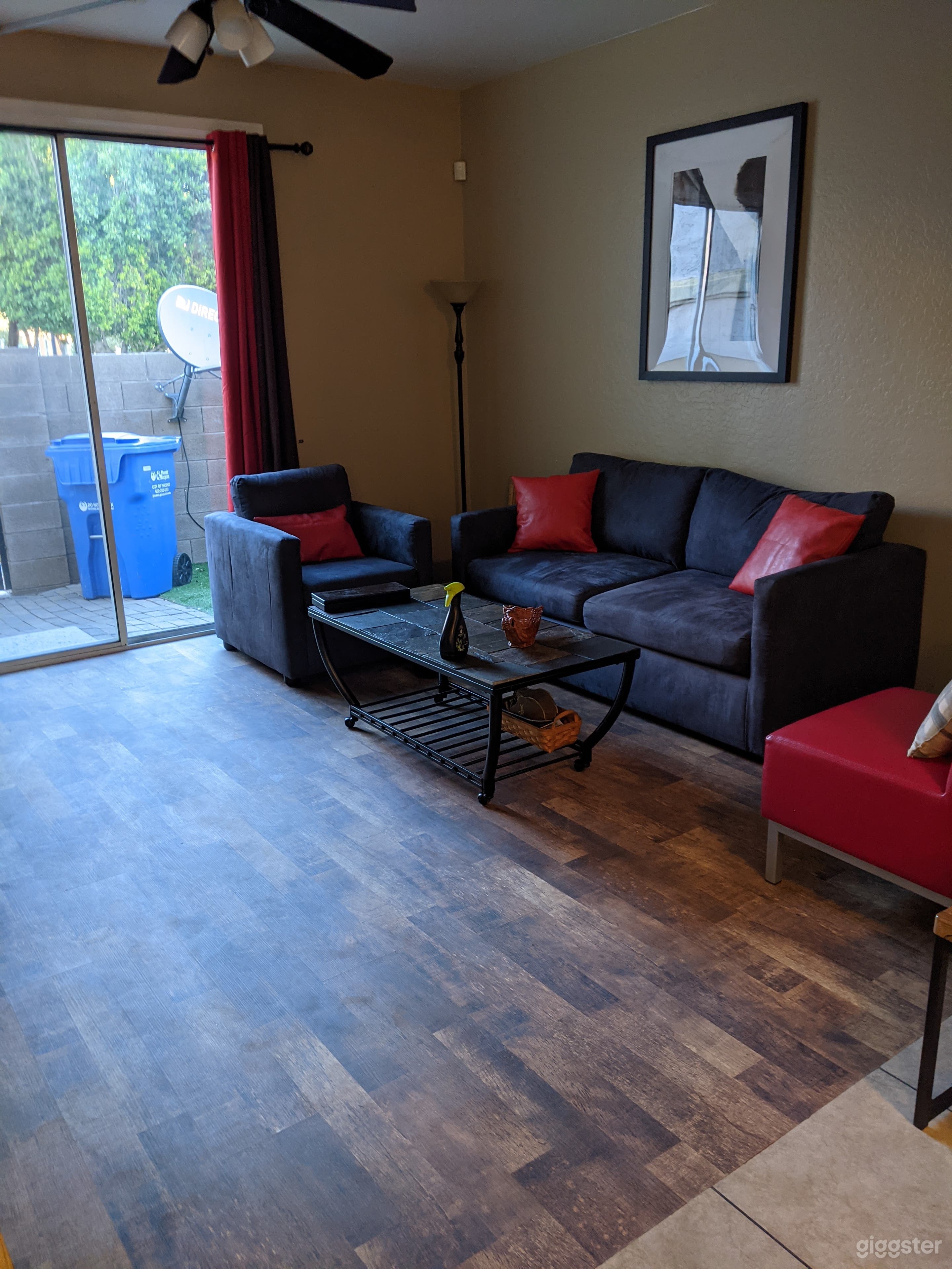 Wood floors and patio 