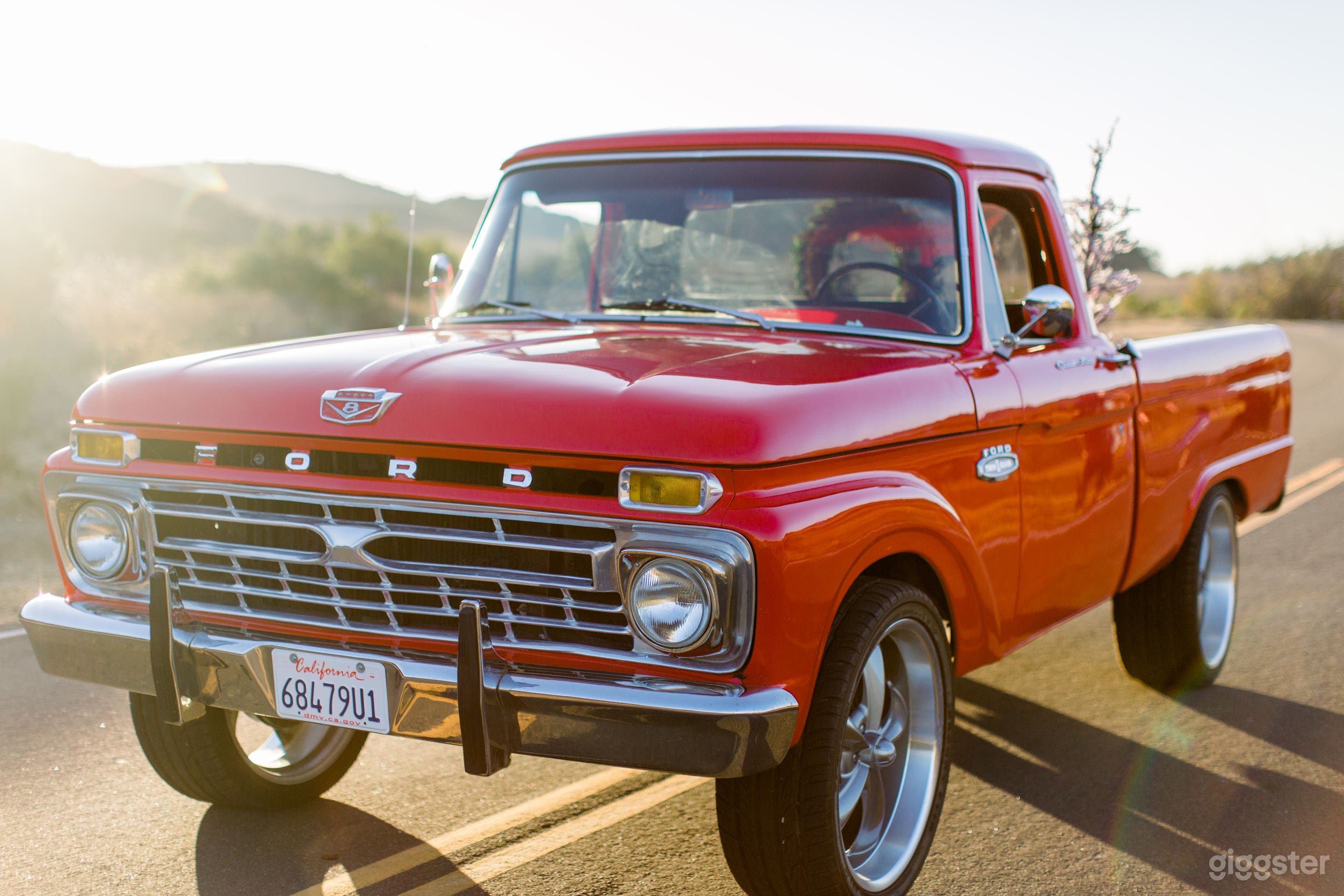 1965 Red Ford F100  Photo 1