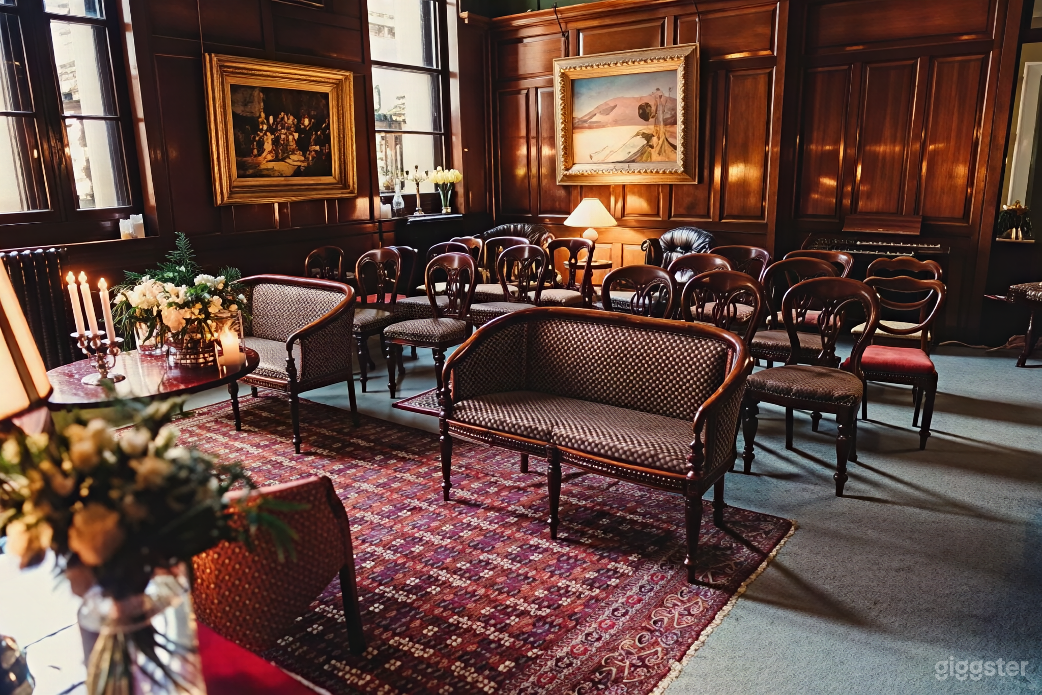 Elegant Wood-Paneled Event Room Photo 2