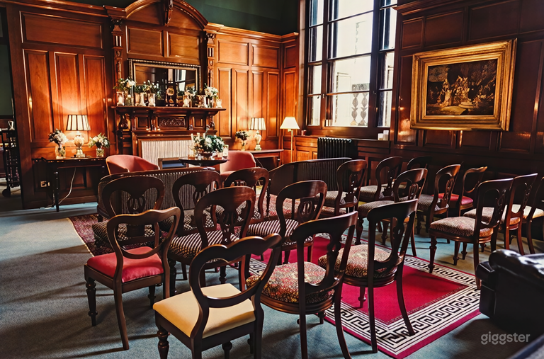  Elegant Wood-Paneled Event Room 