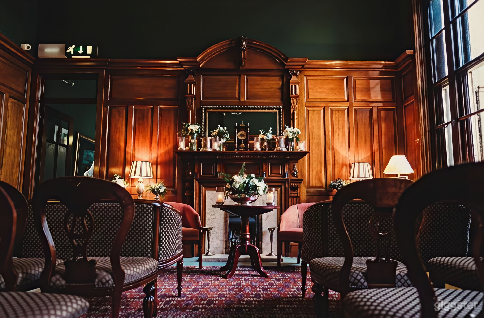 Elegant Wood-Paneled Event Room Photo 3