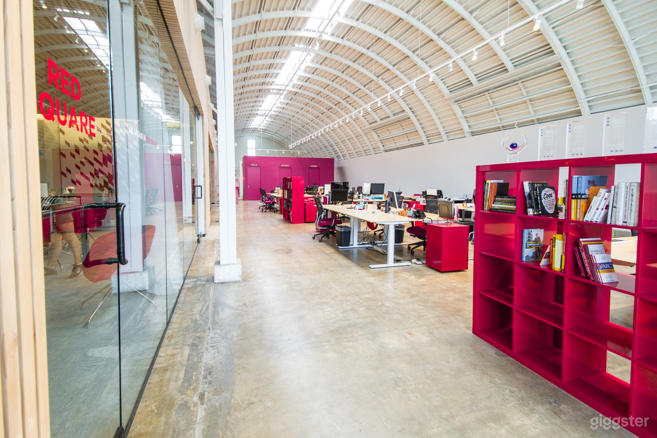 Interior South side of the Hanger