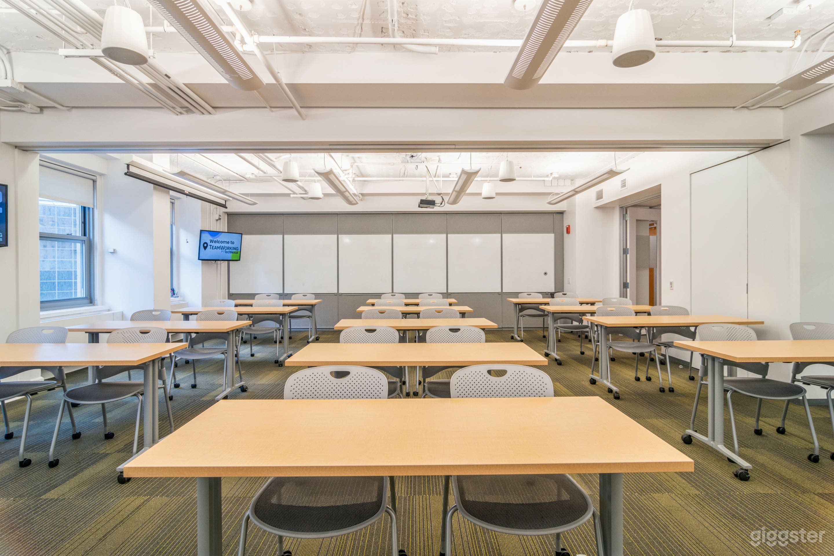 Conference Rooms AB in Classroom Style