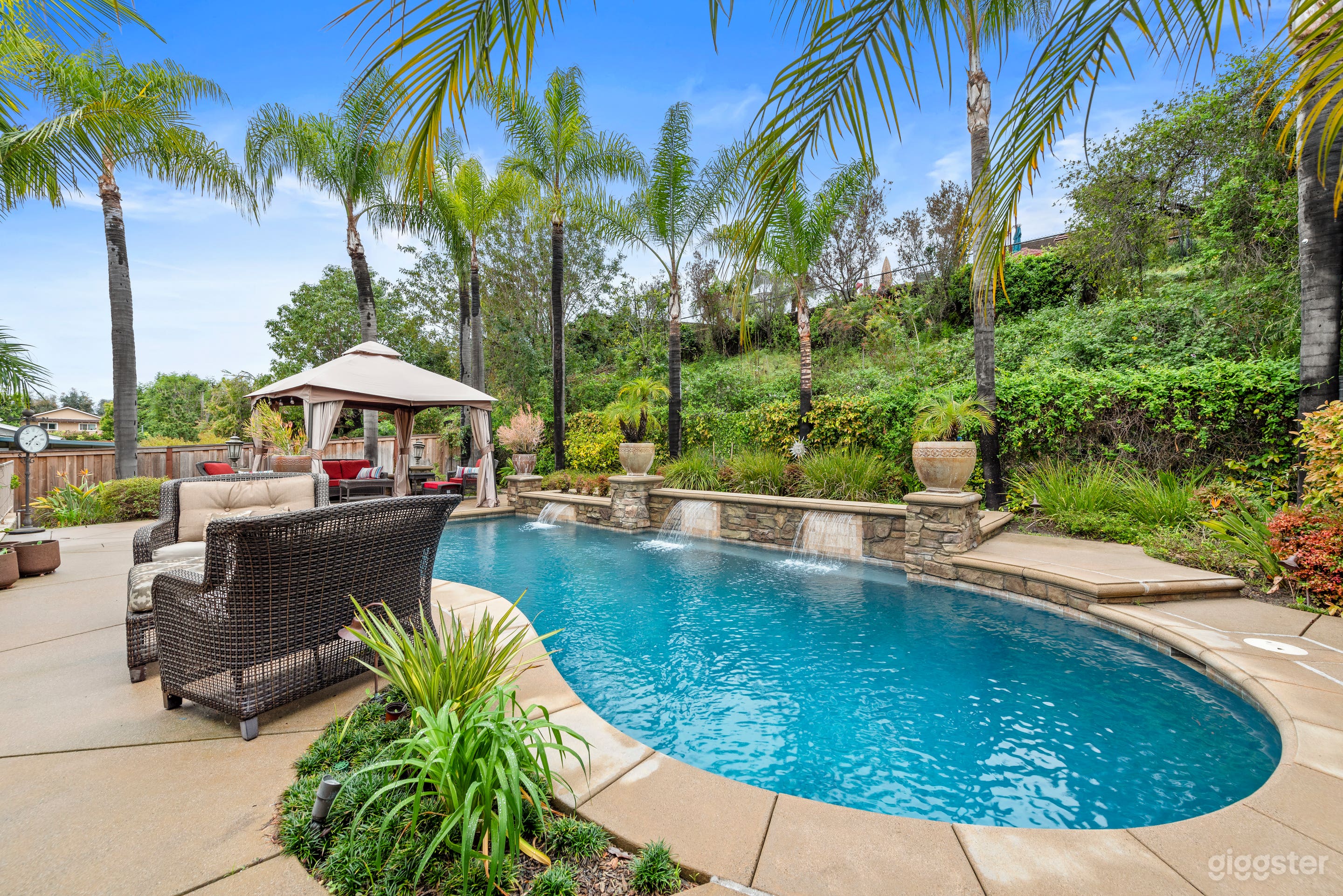 Tropical private pool