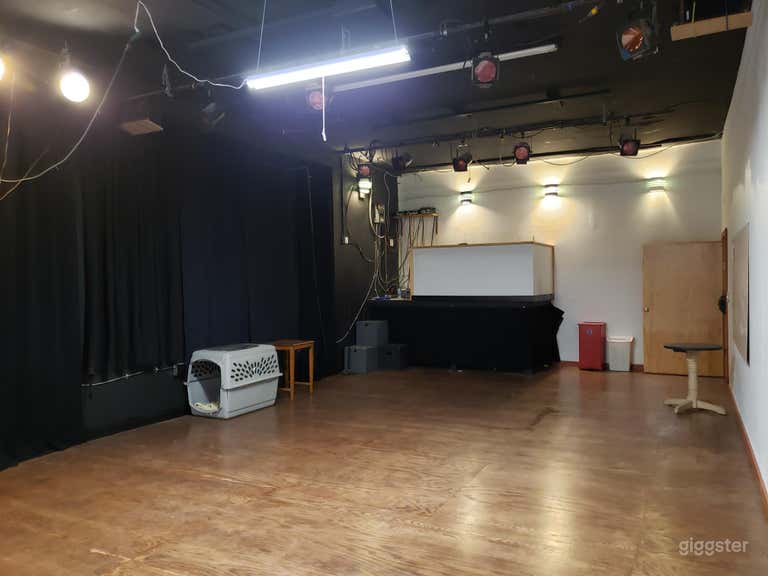  AV booth to control lights, audio, raised camera angle 