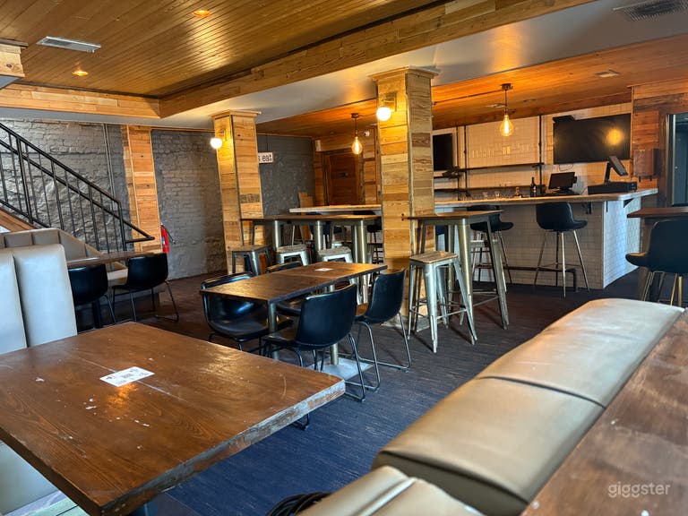  Cinematic Industrial Bar w/ VIP Rooms & Fire Pit 