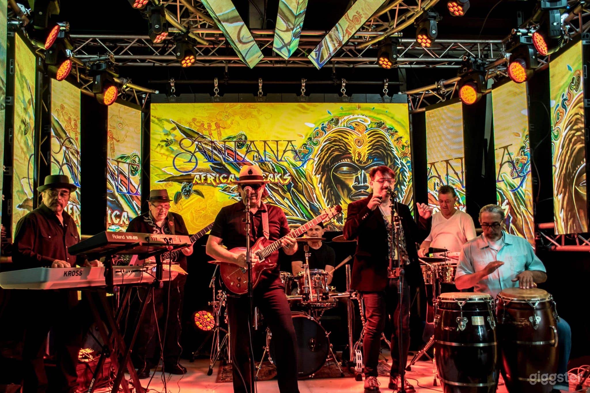 Hosted Santana cover band