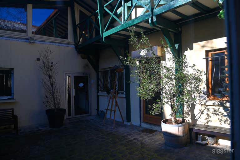  La cour intérieure de la Villa Lemons 