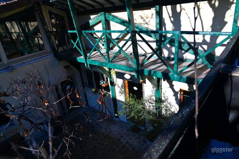  La cour intérieure de la Villa Lemons 