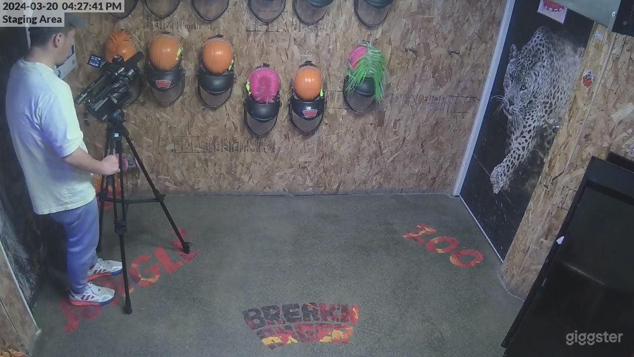 Security angle of lower staging area