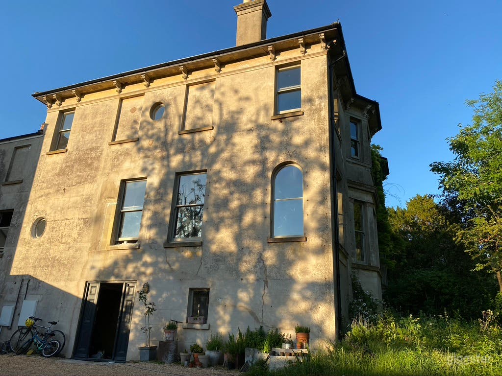 western wall and evening light