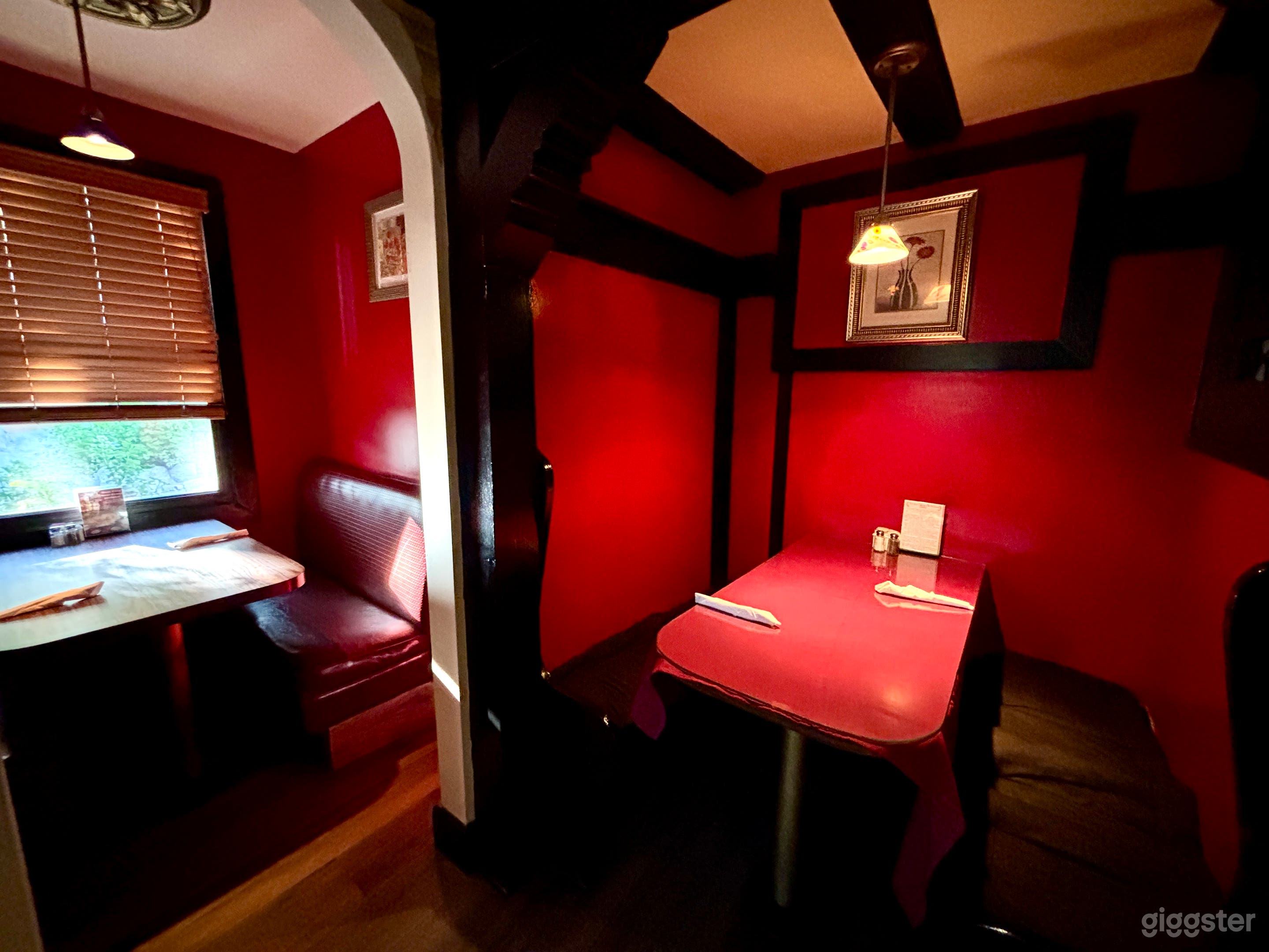 Medieval Castle Restaurant Garden Bridge Patio Photo 2