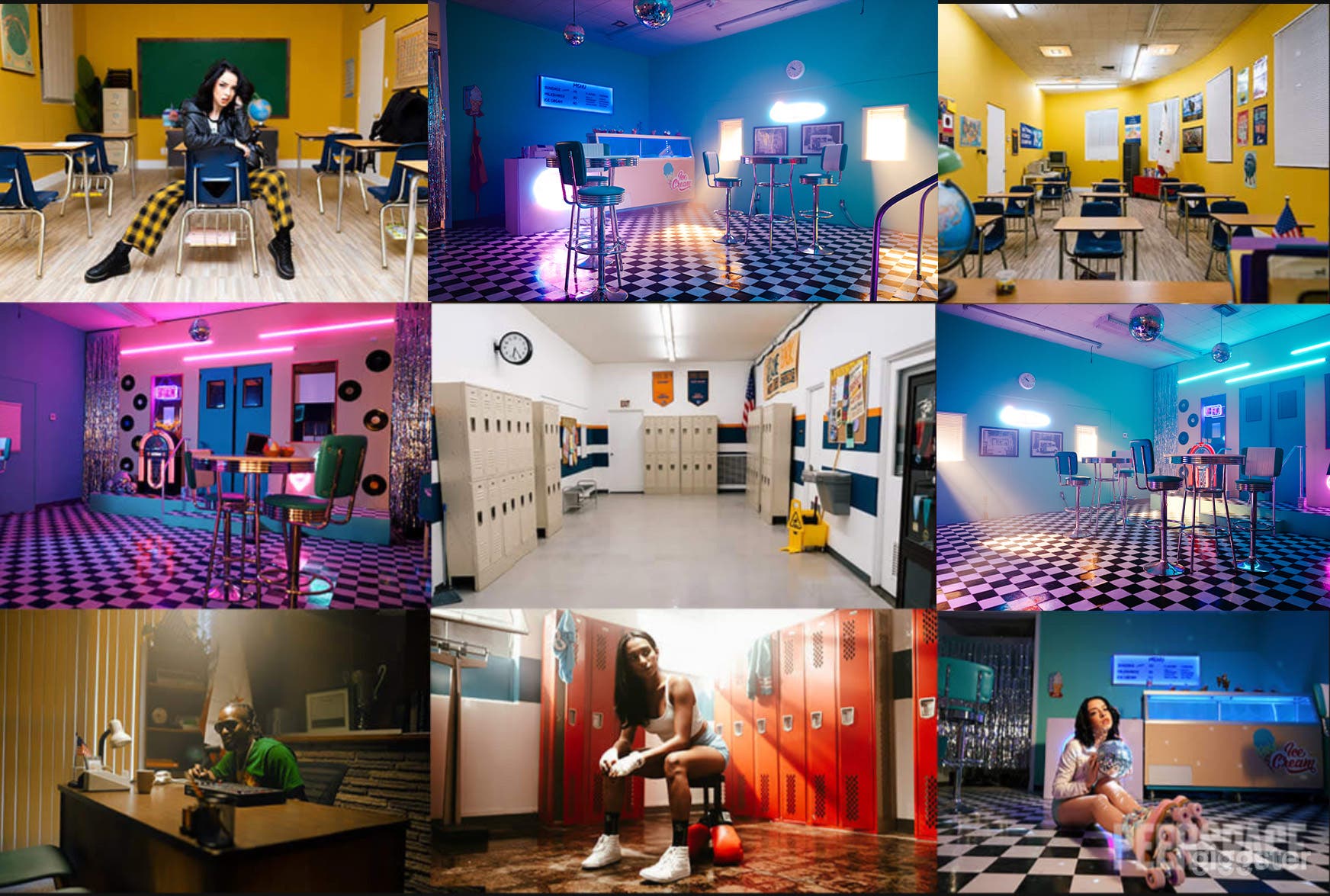 School, ice cream, vintage classroom / hallway  Photo 1