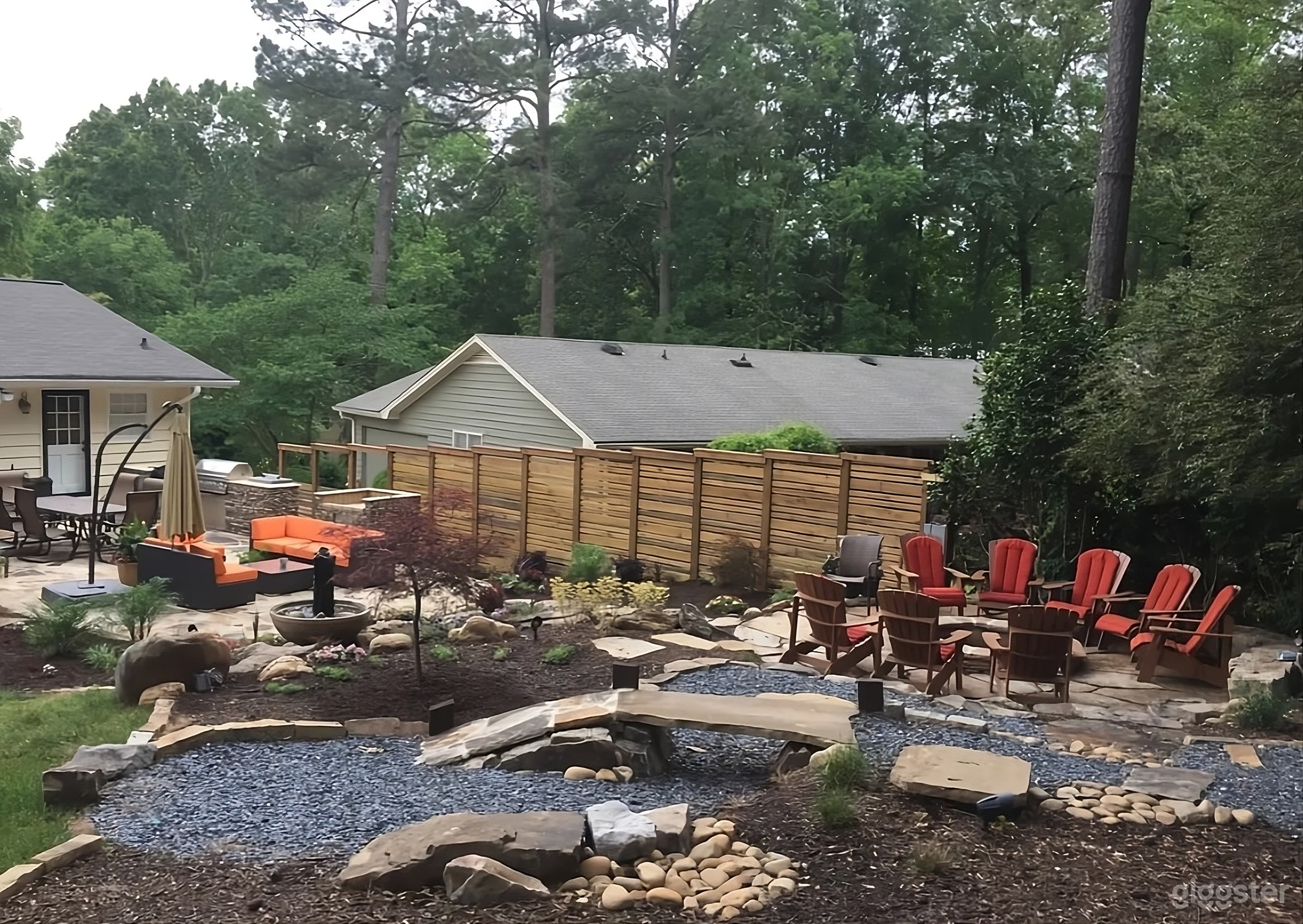 Stunning and Beautifully Designed Backyard Photo 2