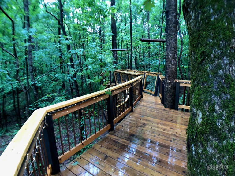  Wraparound deck is about 300 square feet. 