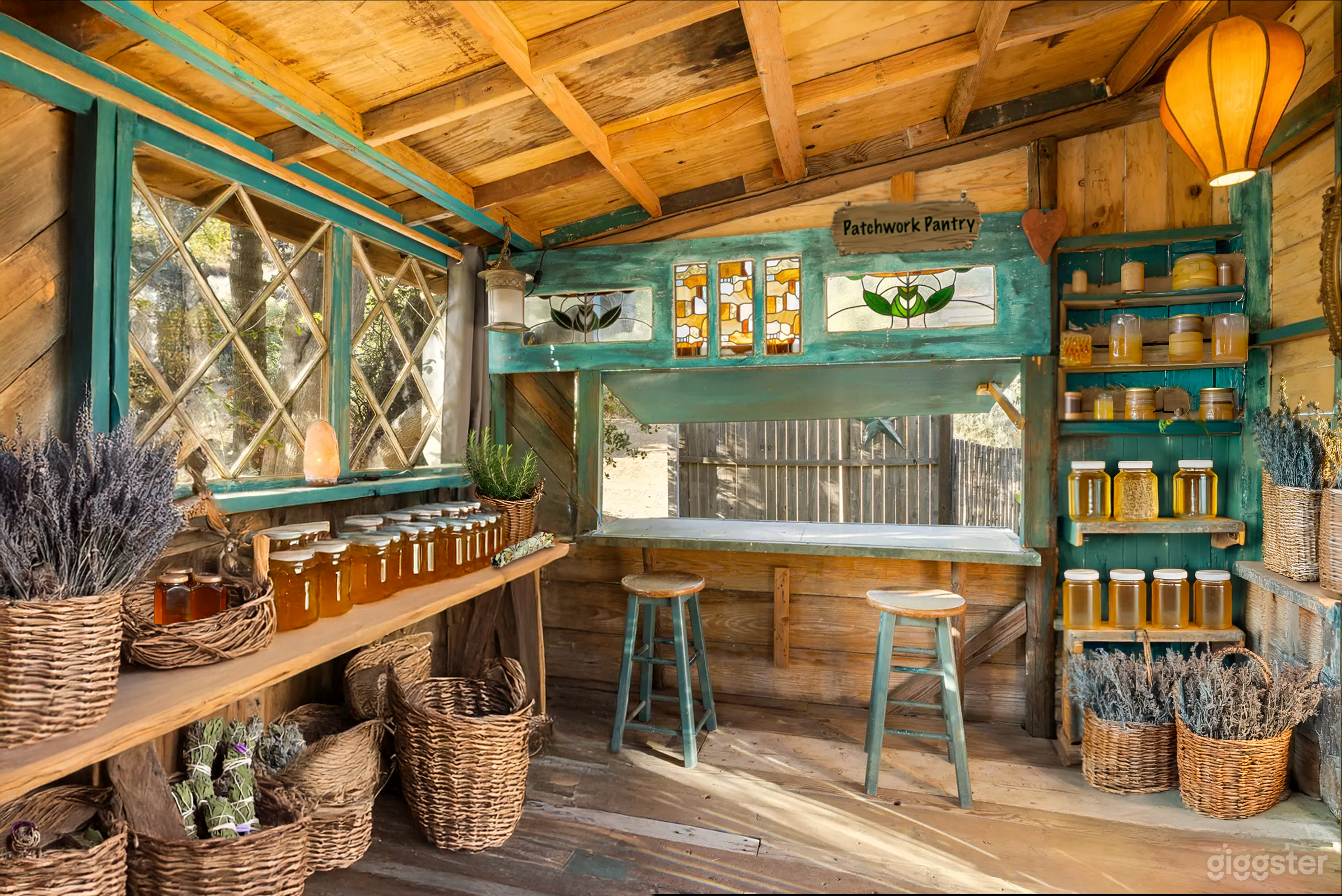 Rustic , Sunlit, Country Side Apothecary and Honey Shop