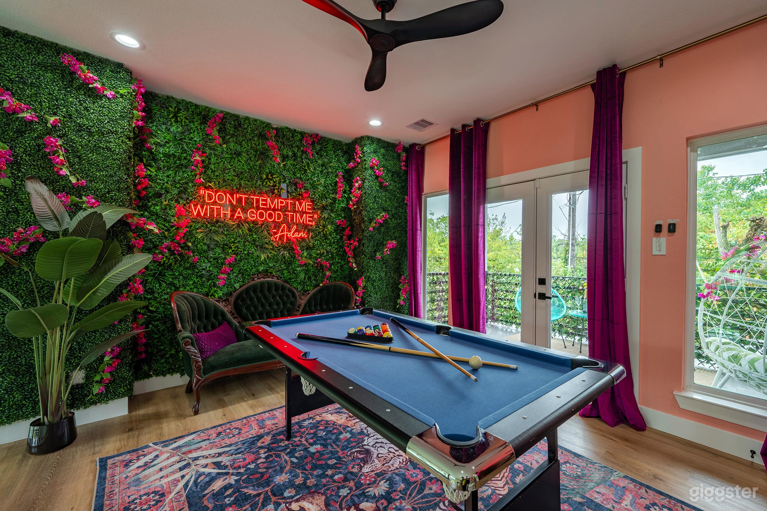 Garden of Eden | Home with Floral Walls, Hot Tub & Pergola Photo 4