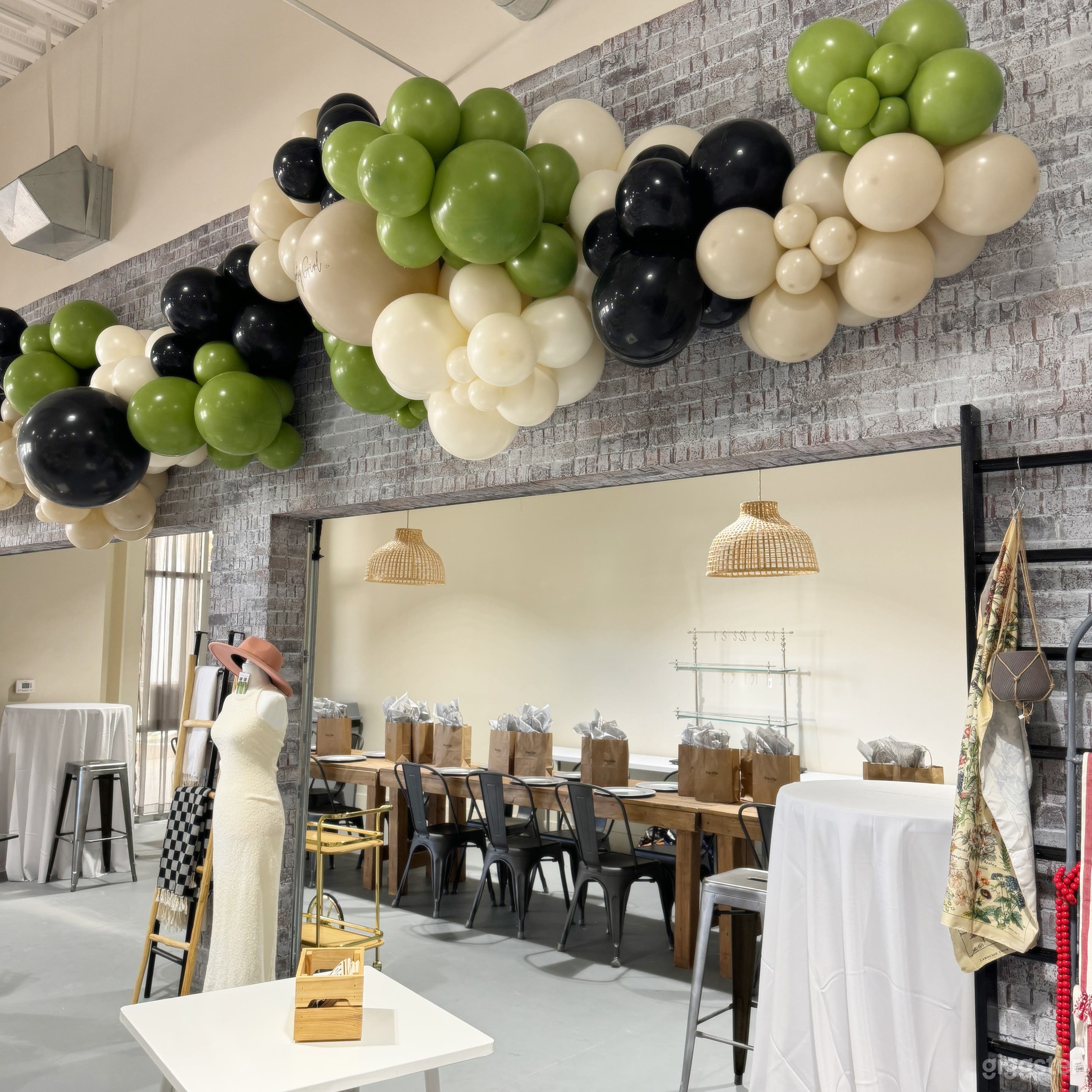 Event Space- make private or open with garage doors 