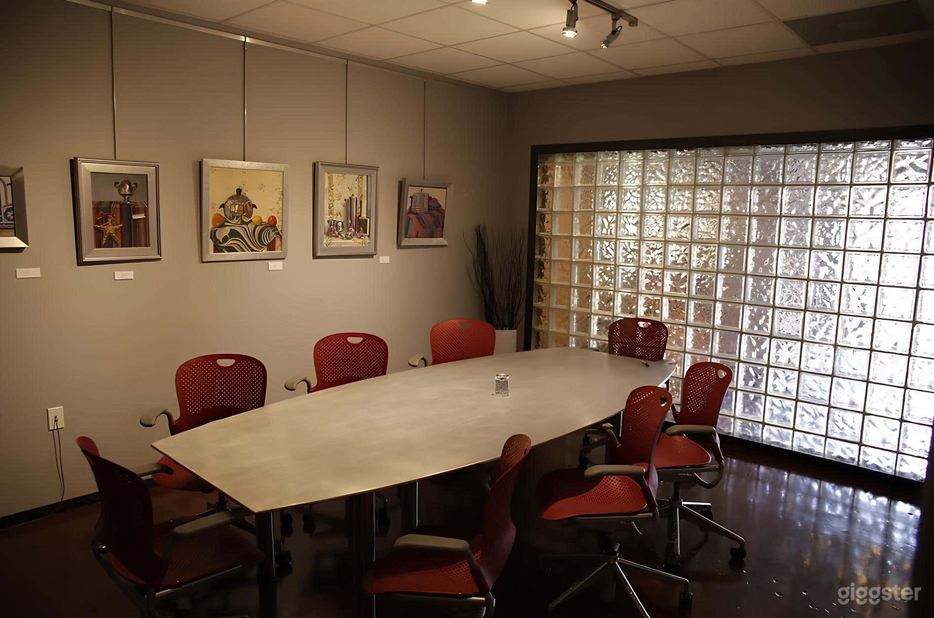 Art-Inspired Conference Room in Studio Photo 1