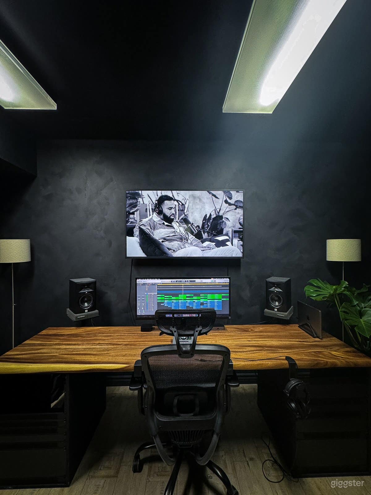 Control Room in Recording Studio 