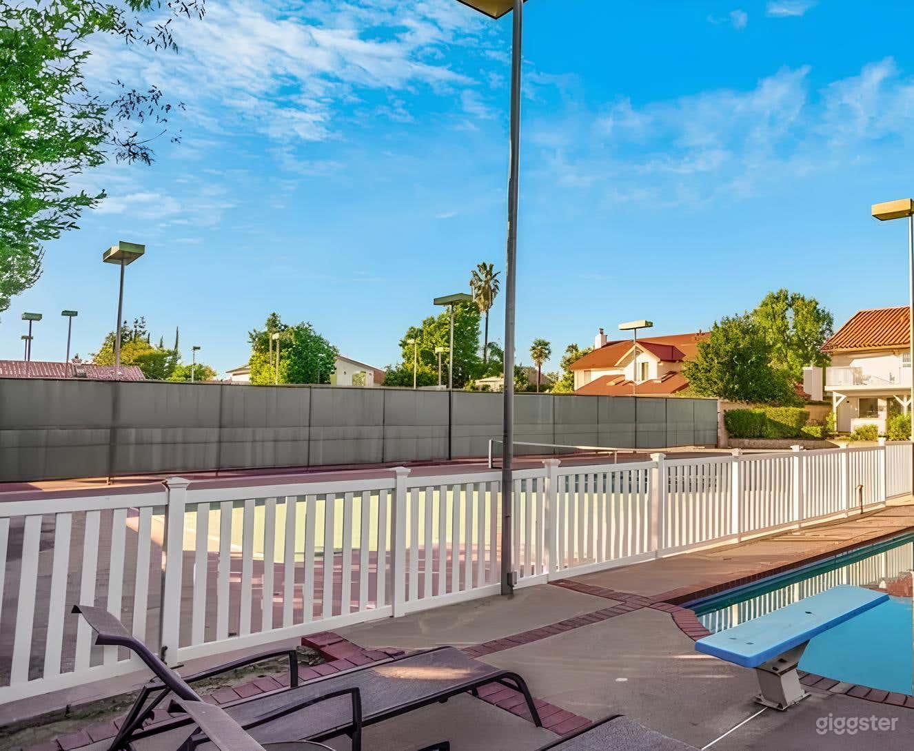 Backyard Tennis Court Photo 3