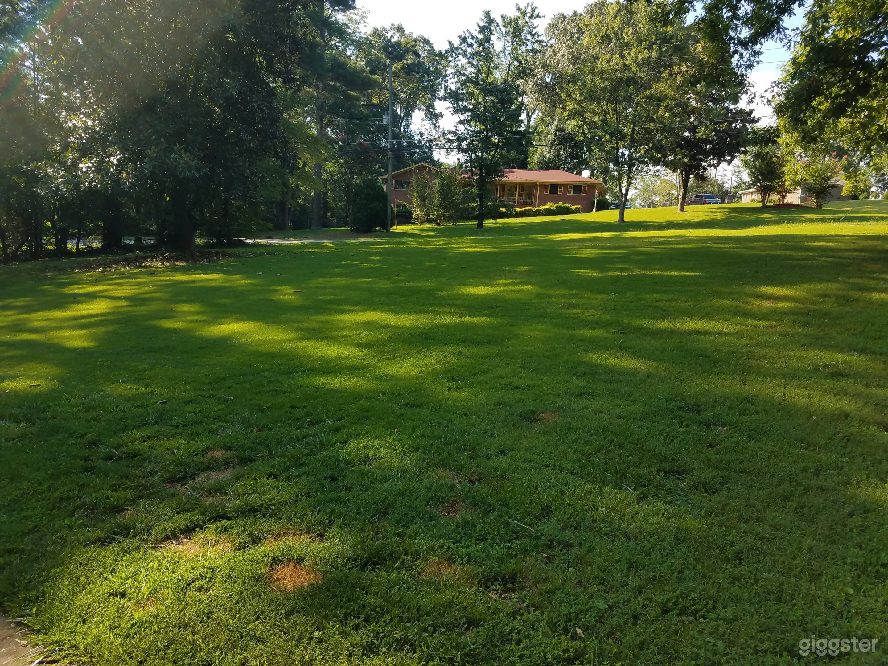 View as if you were standing on the front porch