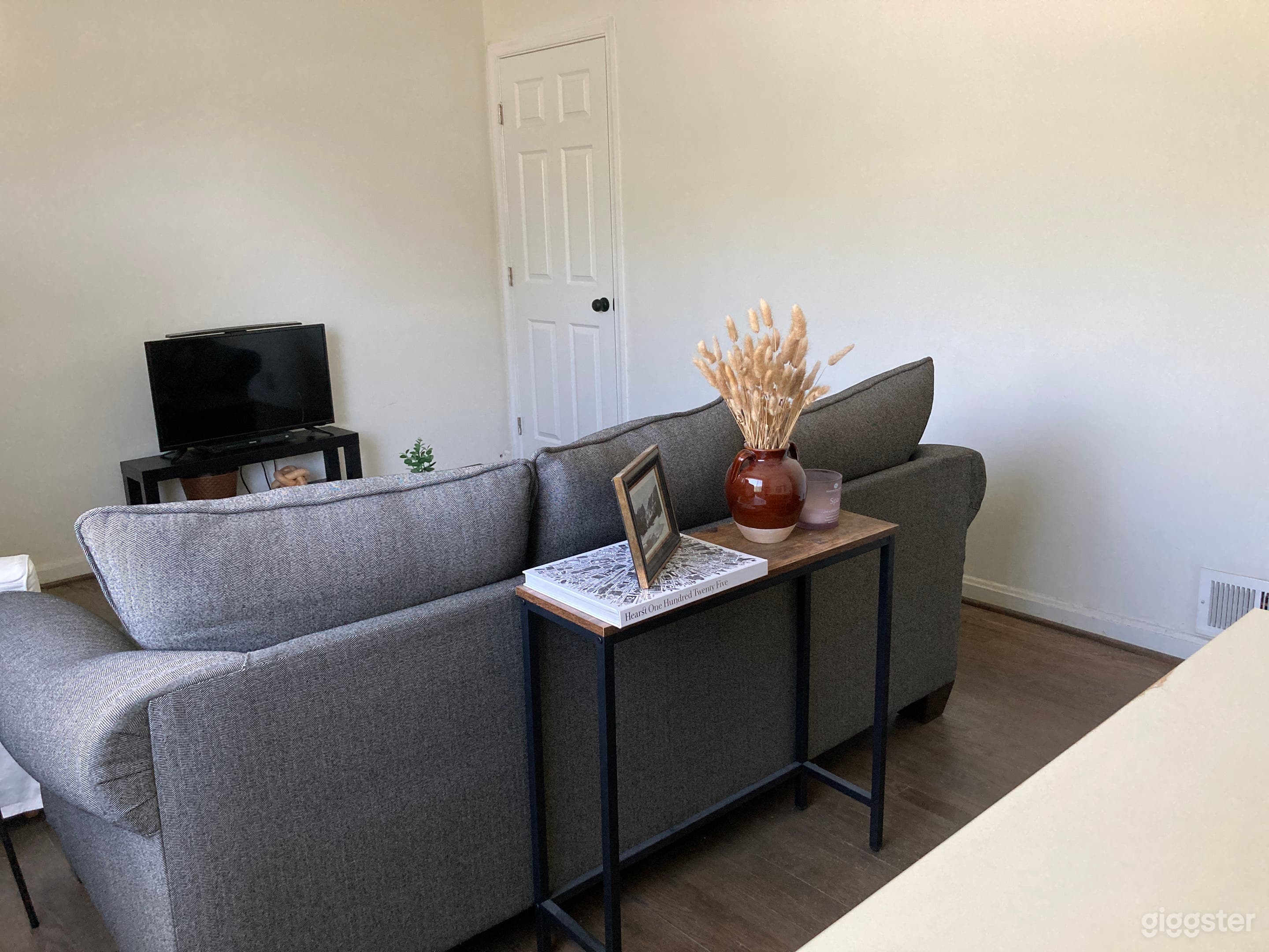 Bright Modern Living Room with Neutral Designer Aesthetic Photo 4