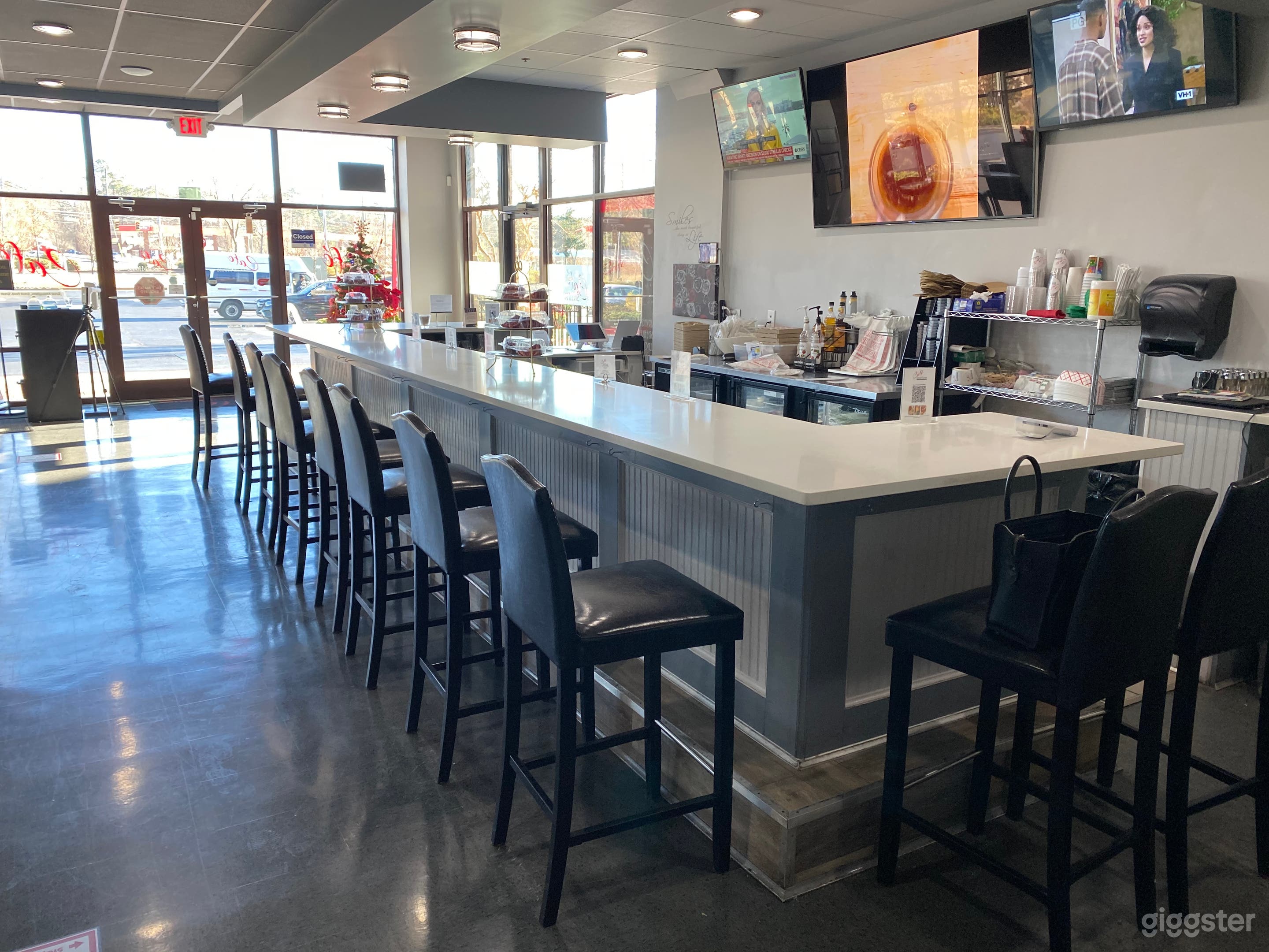 A bar to eat at our drink